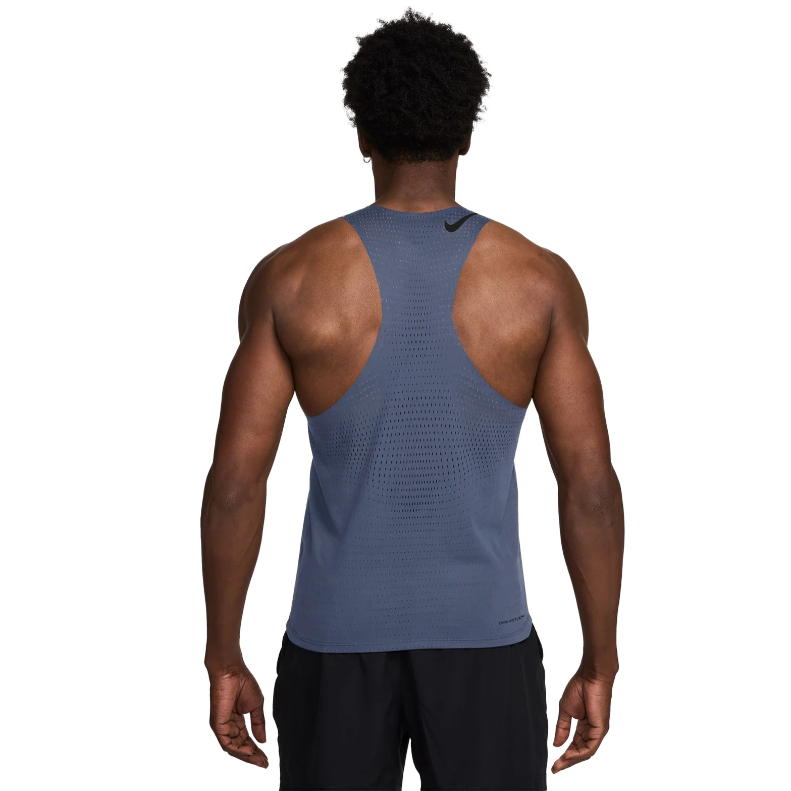 Men's Dri-FIT AeroSwift ADV Running Vest Diffused Blue / Black - Image 2