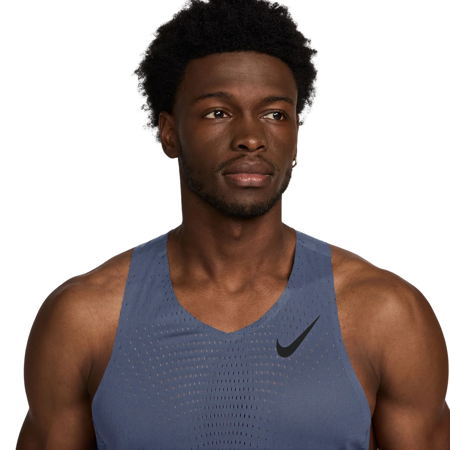 Men's Dri-FIT AeroSwift ADV Running Vest Diffused Blue / Black - Image 3
