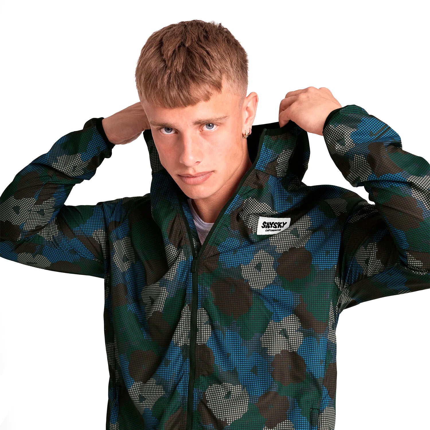 Men's Flower Pace Jacket Blue AOP - Image 3
