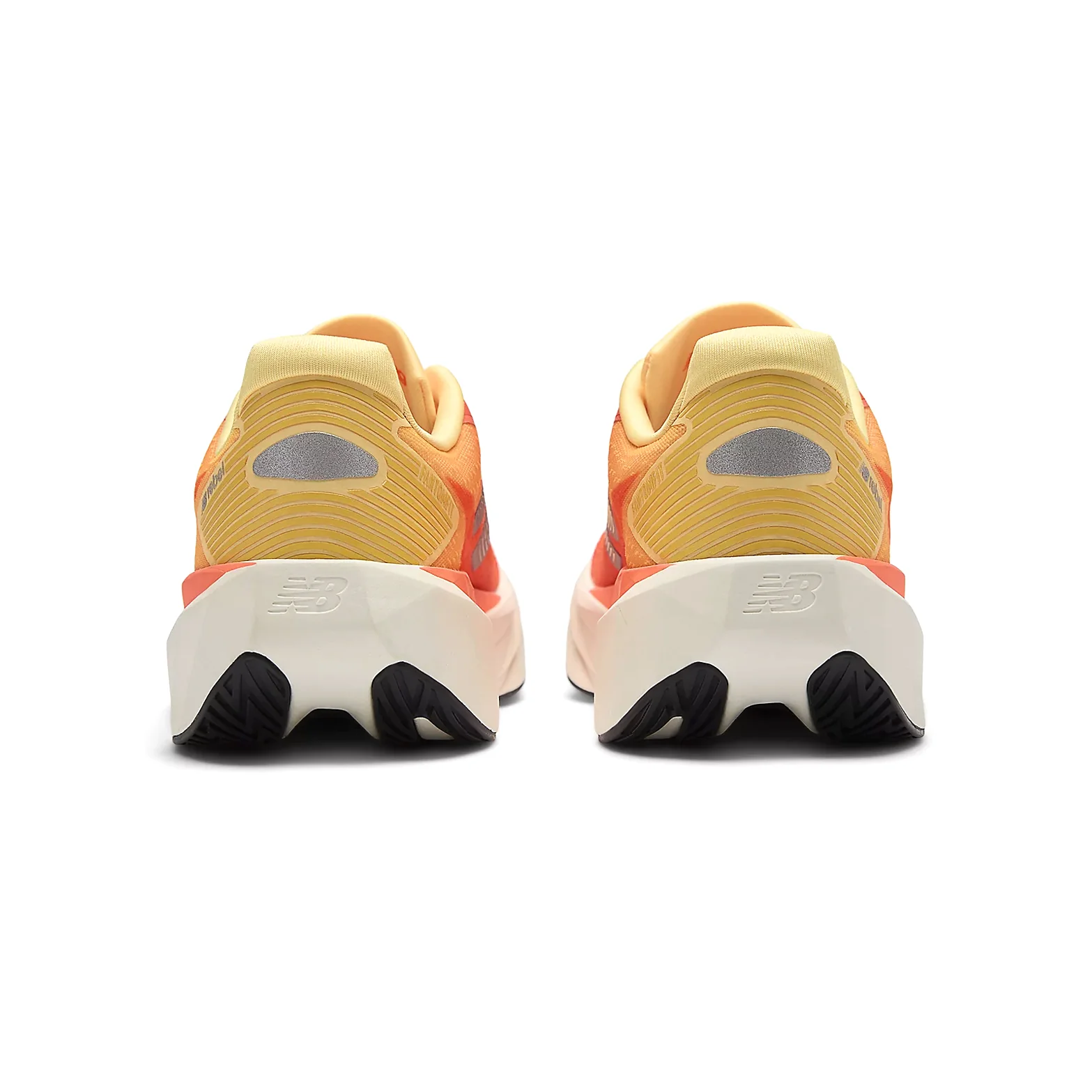 Men's Fuelcell Rebel v5 Running Shoes Tangerine Heat / Silver Metallic - Image 5