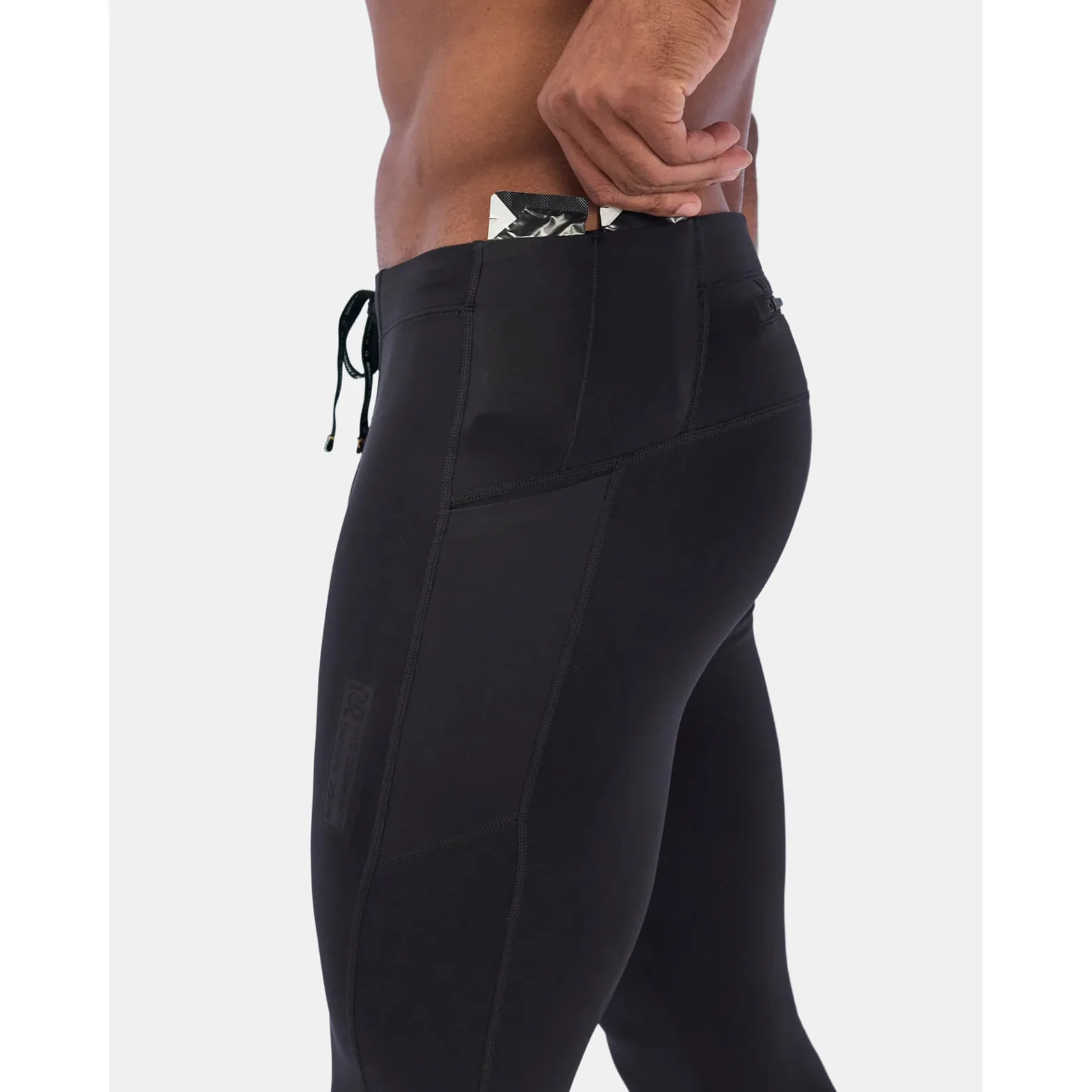 Men's Brushed Stamina Cold Weather Tights Black - Image 3