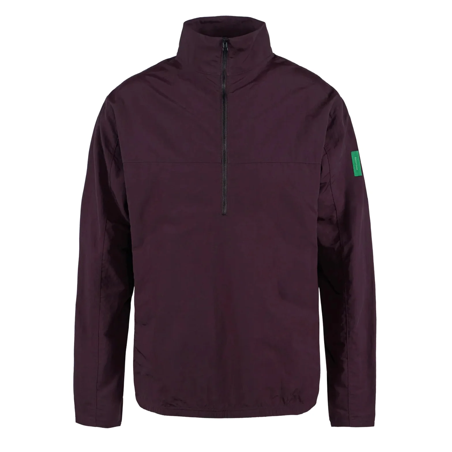 Men's Half Zip Nylon Windbreaker Blackberry