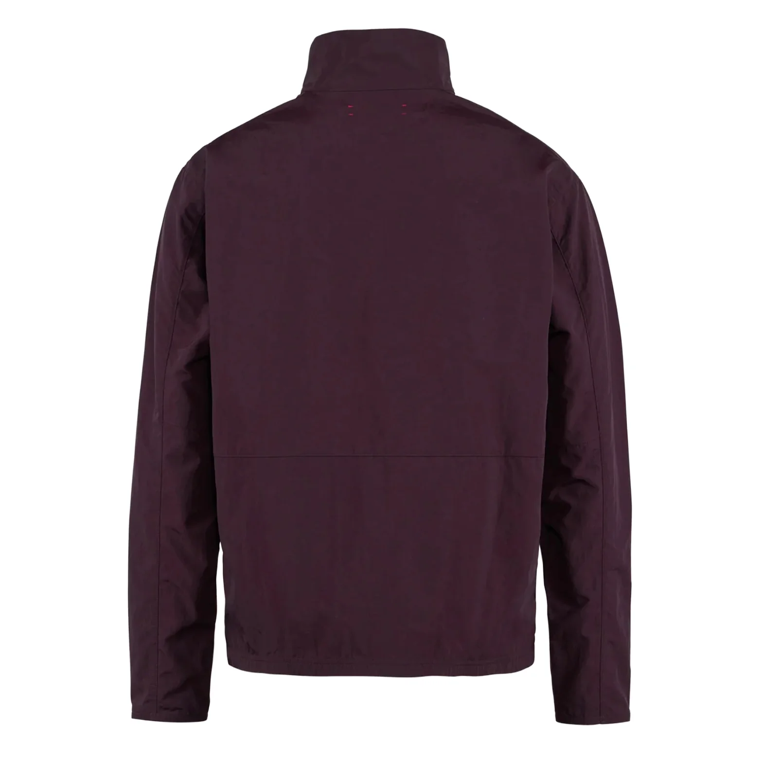 Men's Half Zip Nylon Windbreaker Blackberry - Image 2