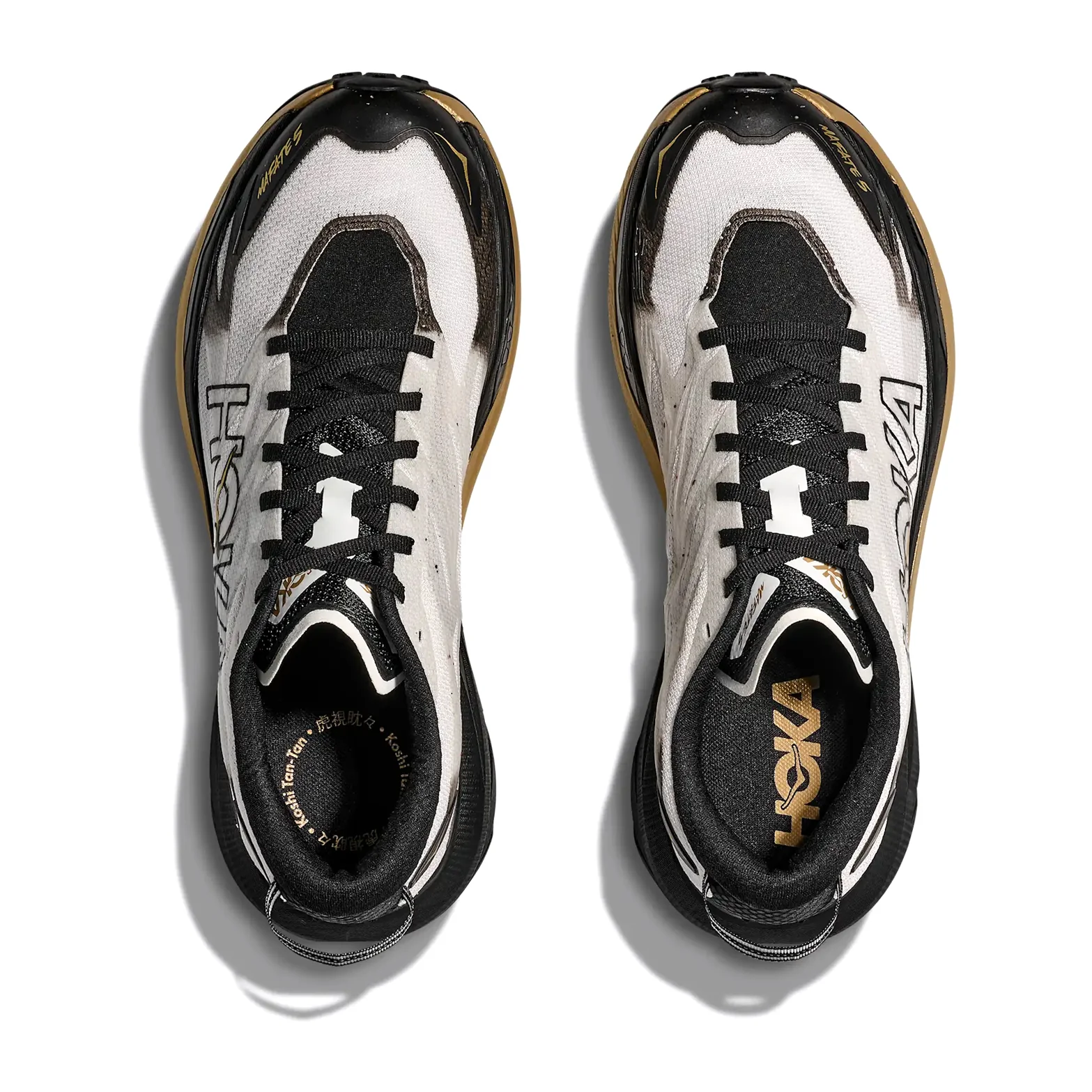 Men's Mafate 5 Koshi Tan-Tan Trail Running Shoes Black / Gold - Image 3