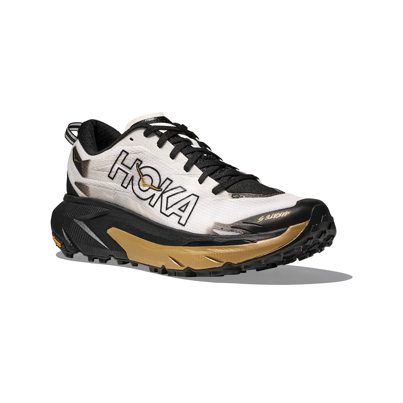 Men's Mafate 5 Koshi Tan-Tan Trail Running Shoes Black / Gold - Image 6