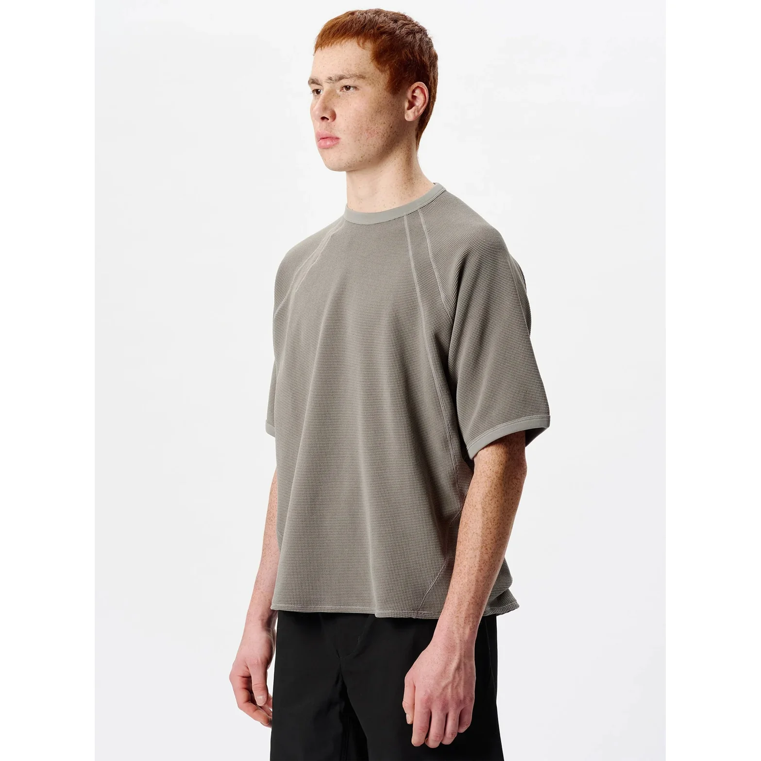 Men's Mesh WF Actinoid Tee Arid Beige - Image 3