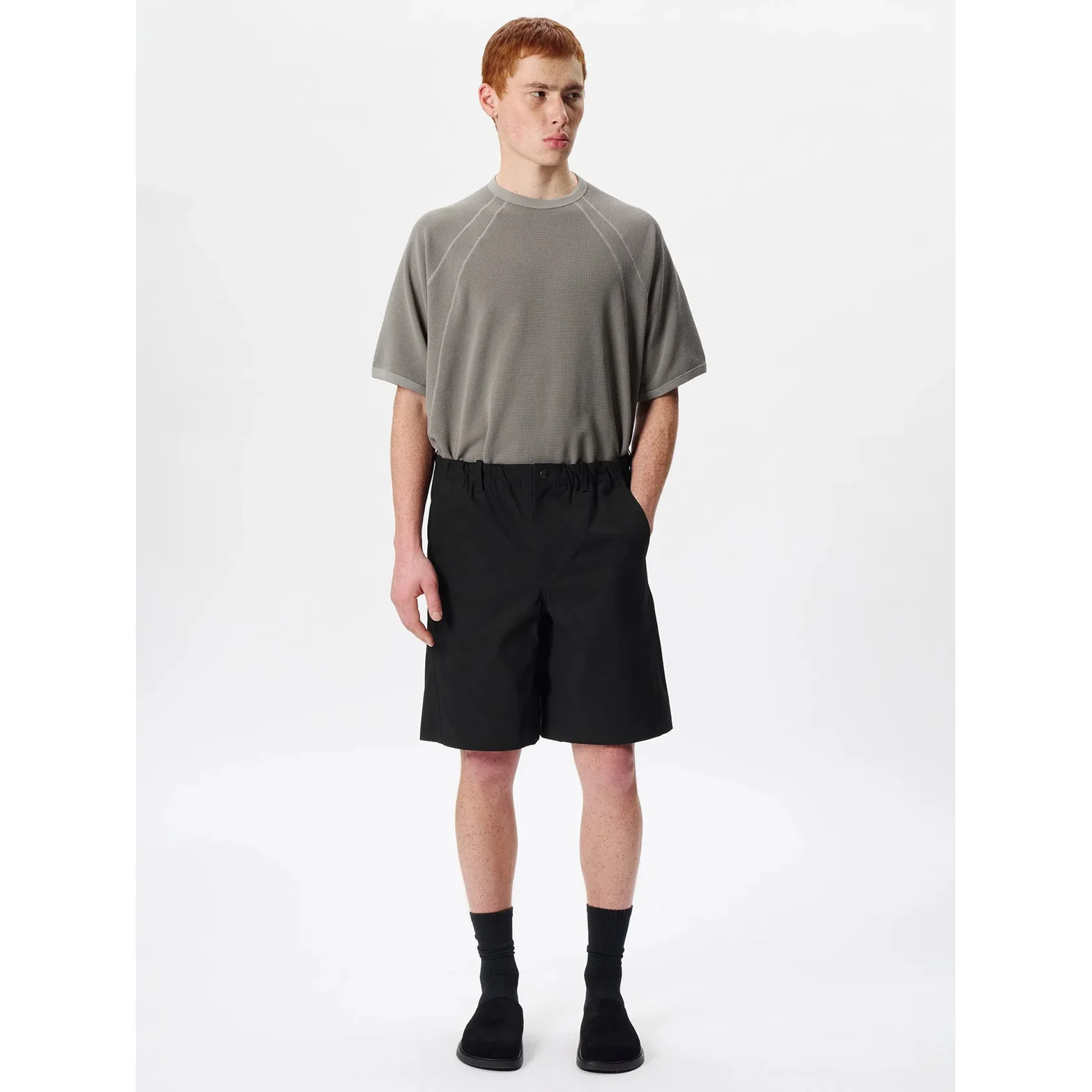 Men's Mesh WF Actinoid Tee Arid Beige - Image 5
