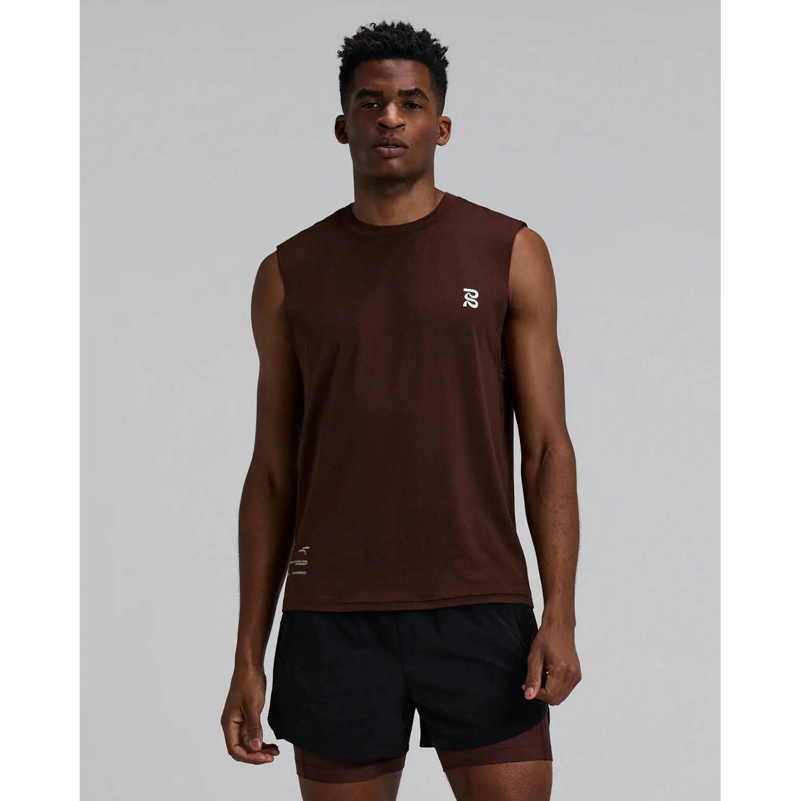 Men's Micromesh Run Tank Cacao - Image 2
