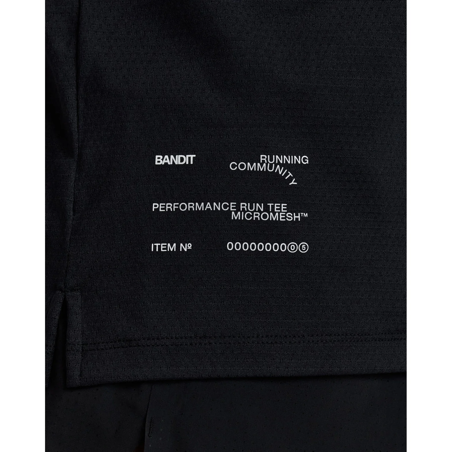 Men's Micromesh Run Tee Black - Image 5