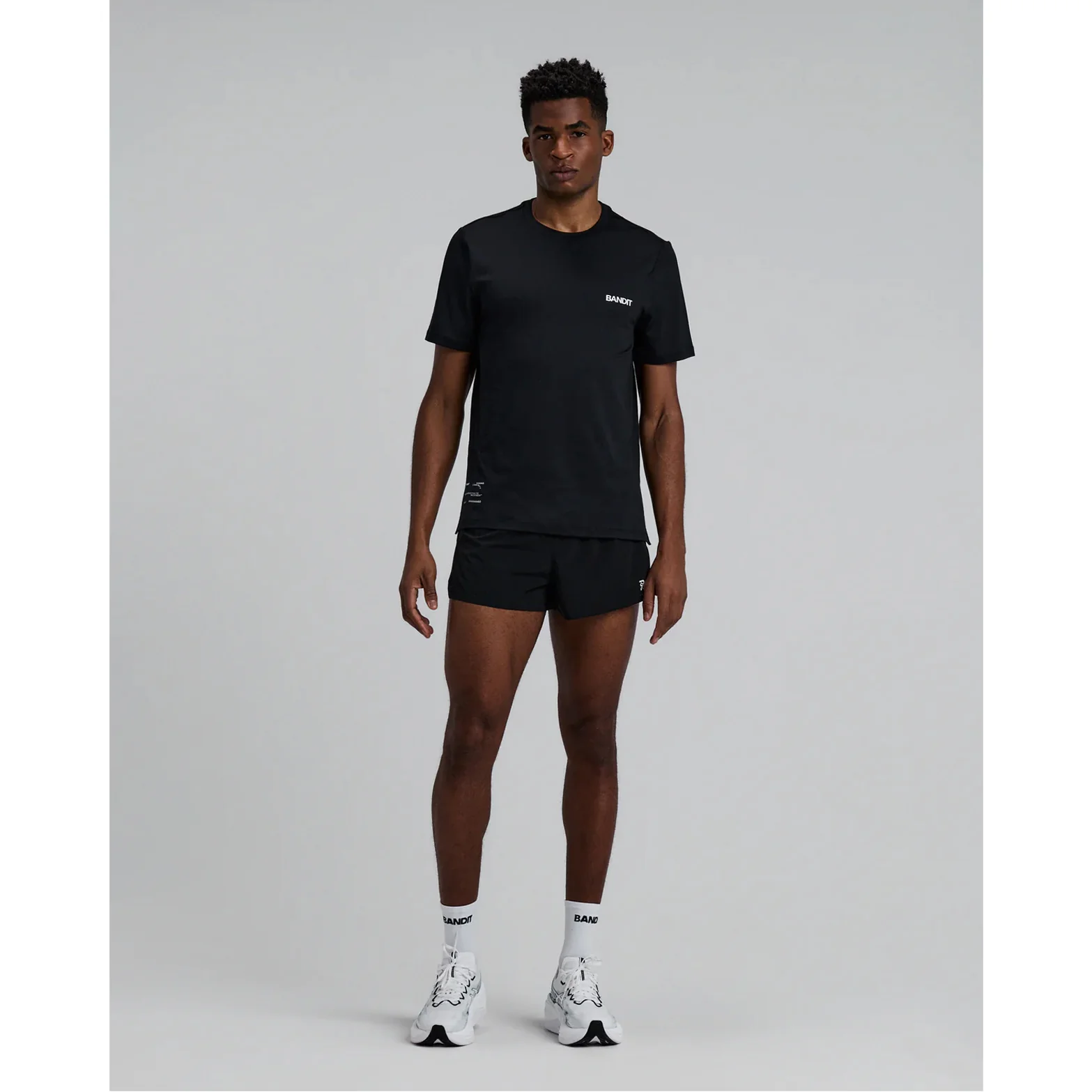 Men's Micromesh Run Tee Black - Image 6