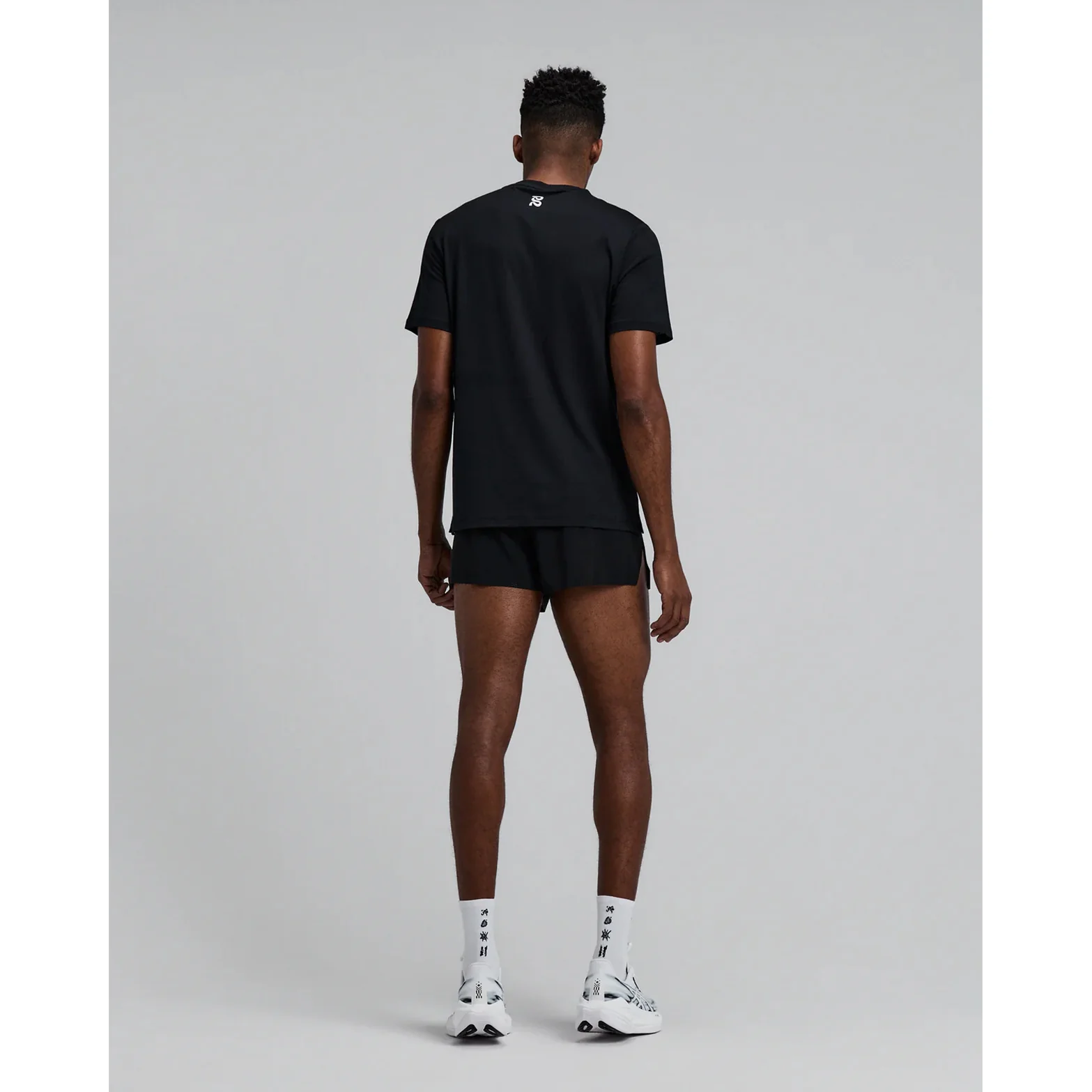 Men's Micromesh Run Tee Black - Image 7