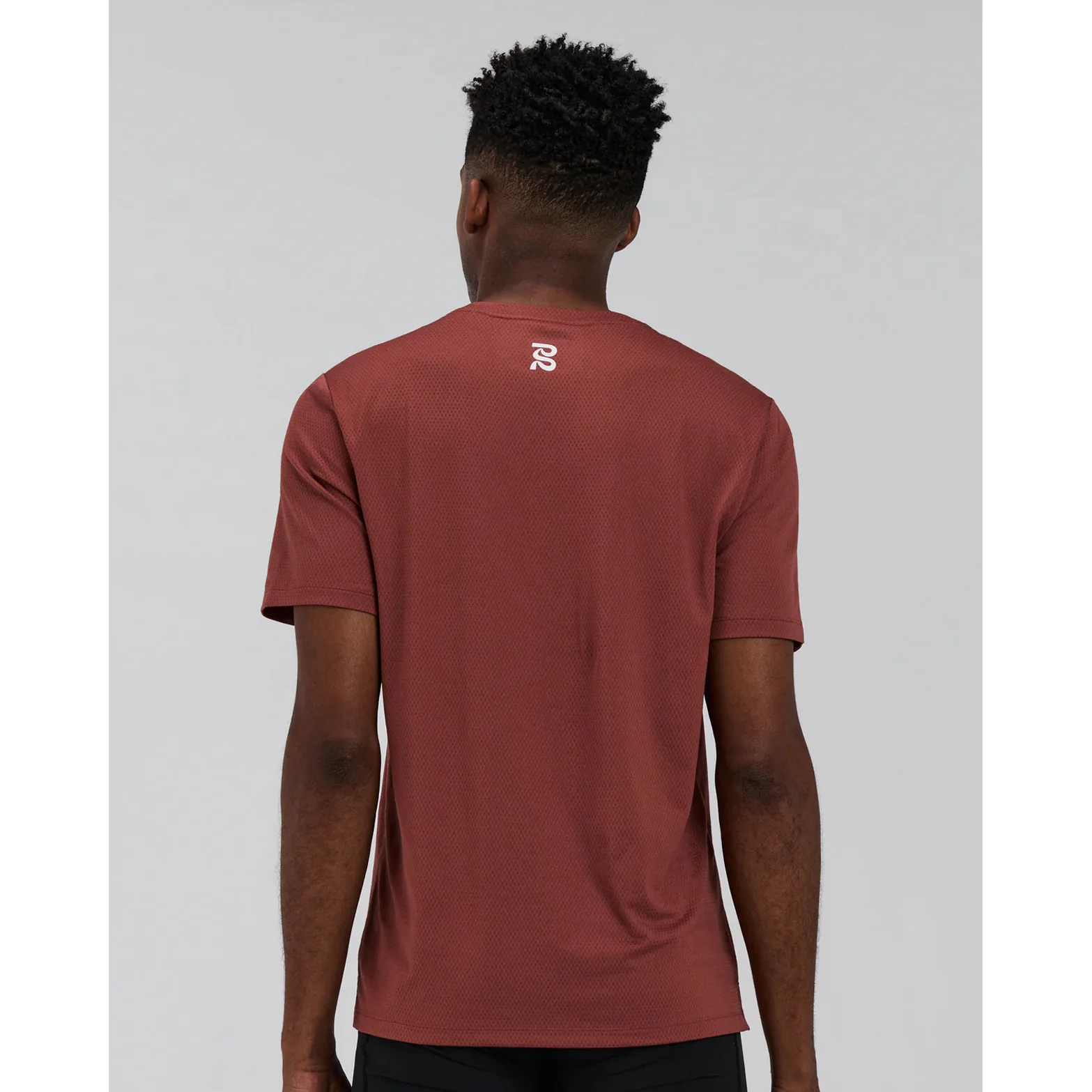 Men's Micromesh Run Tee Mahogany - Image 3