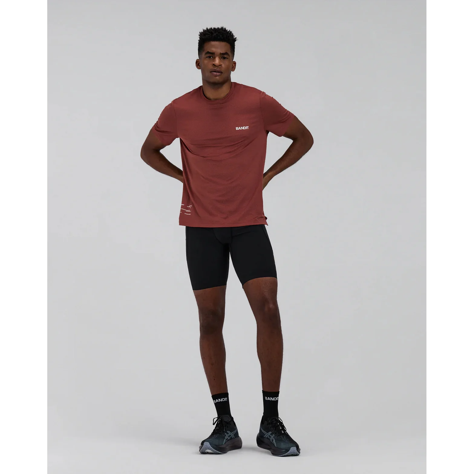 Men's Micromesh Run Tee Mahogany - Image 5