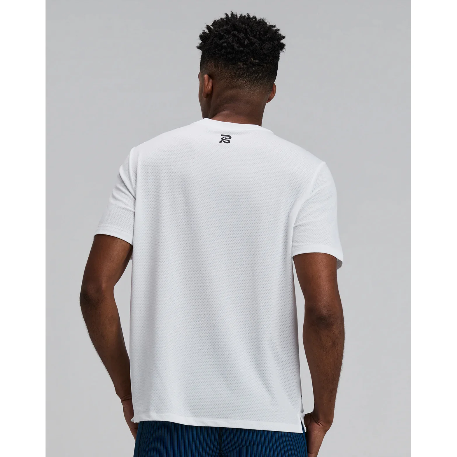 Men's Micromesh Run Tee White - Image 3