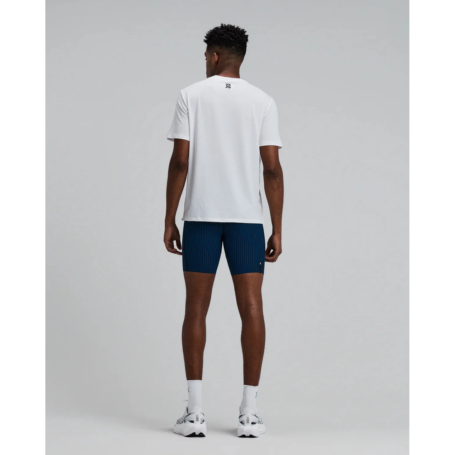 Men's Micromesh Run Tee White - Image 6