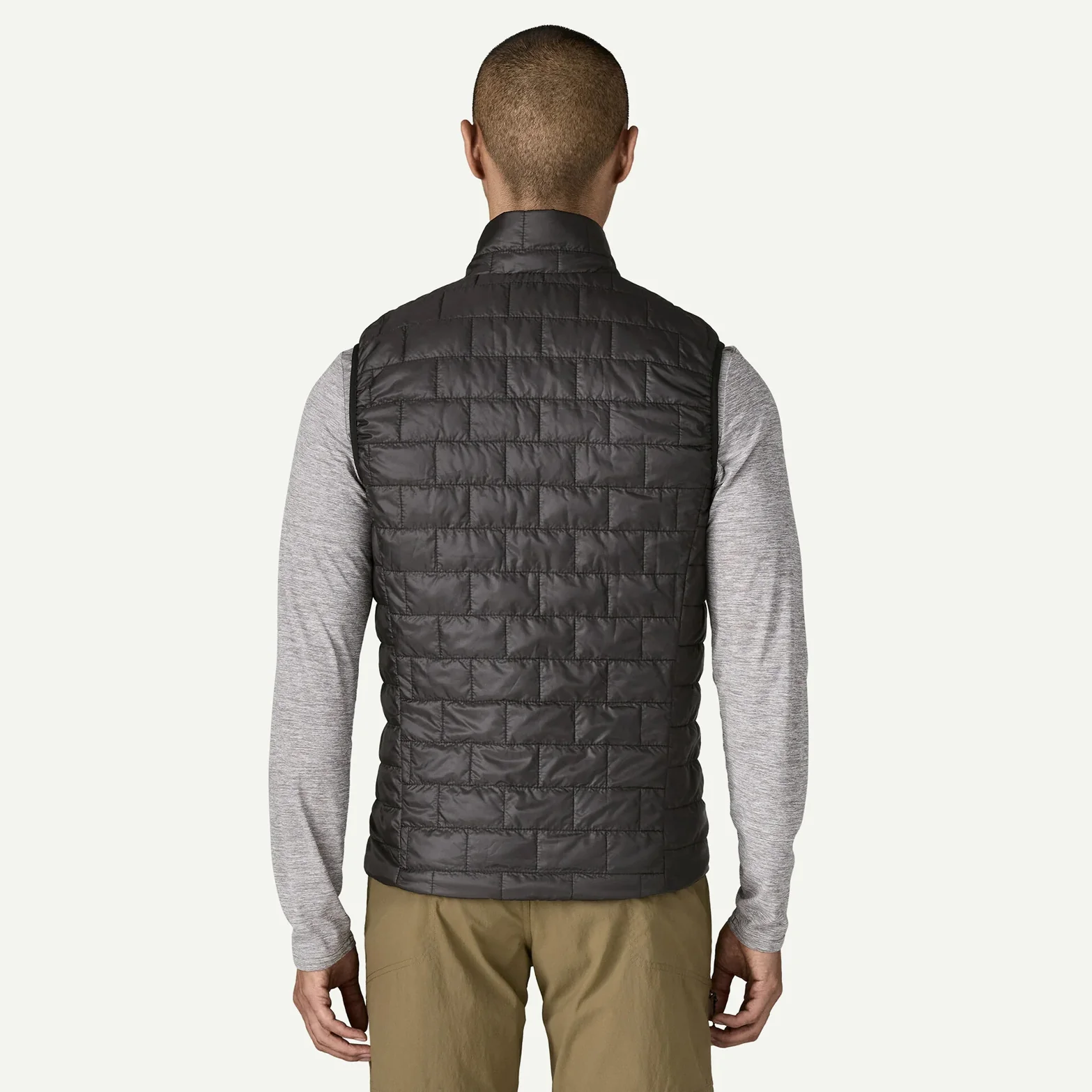 Men's Nano Puff Vest Black - Image 3