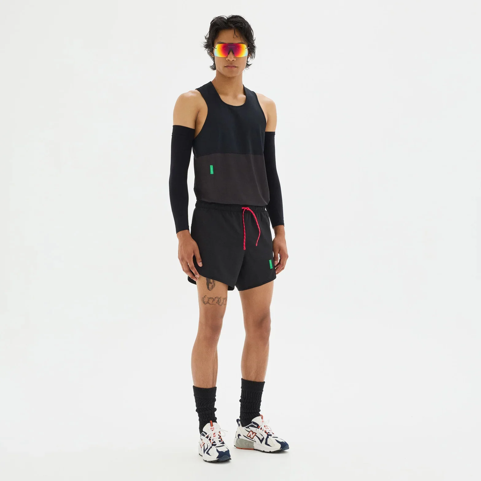 Men's Paneled Training Singlet Black - Image 3