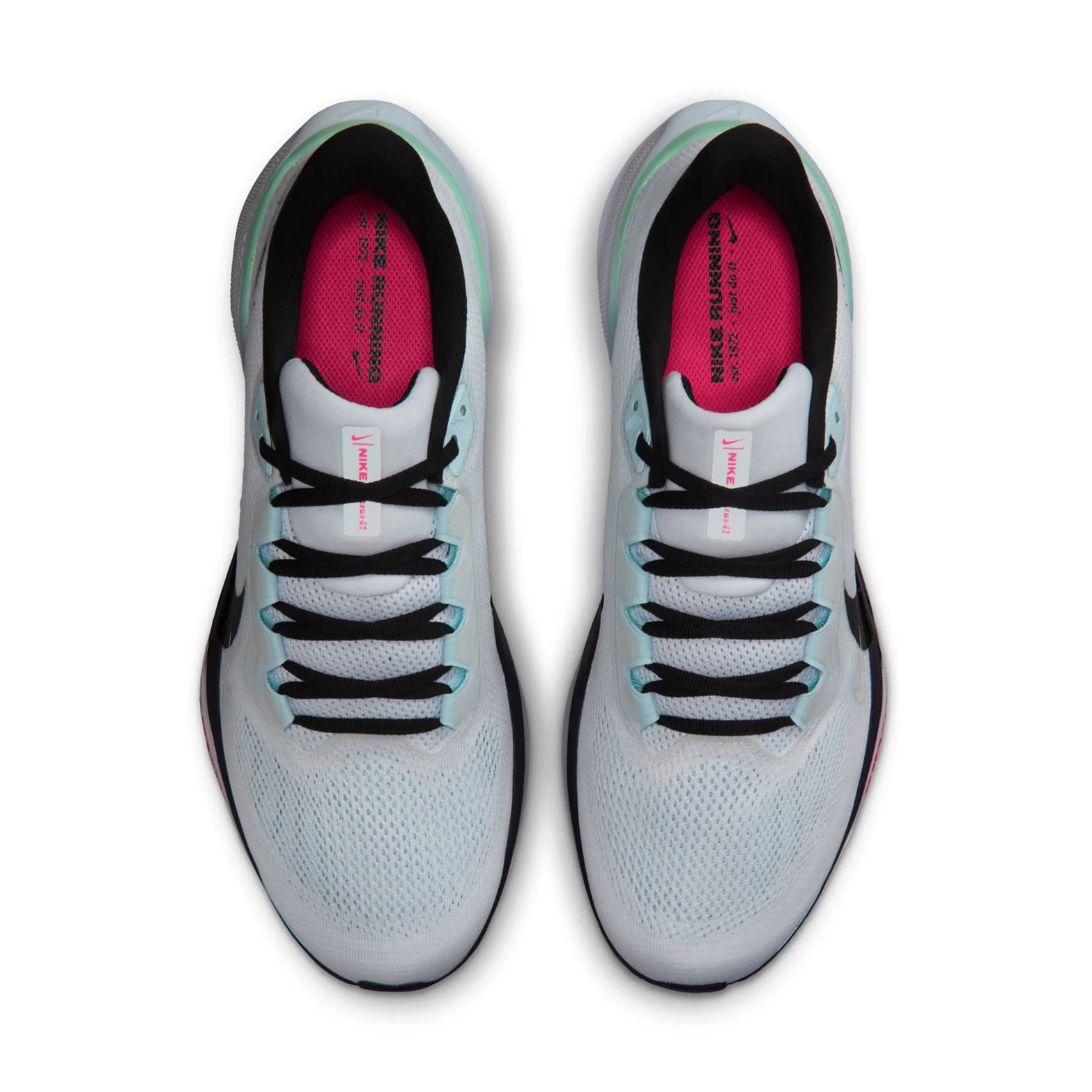 Men's Pegasus 41 Running Shoes White / Black / Hyper Pink - Image 3