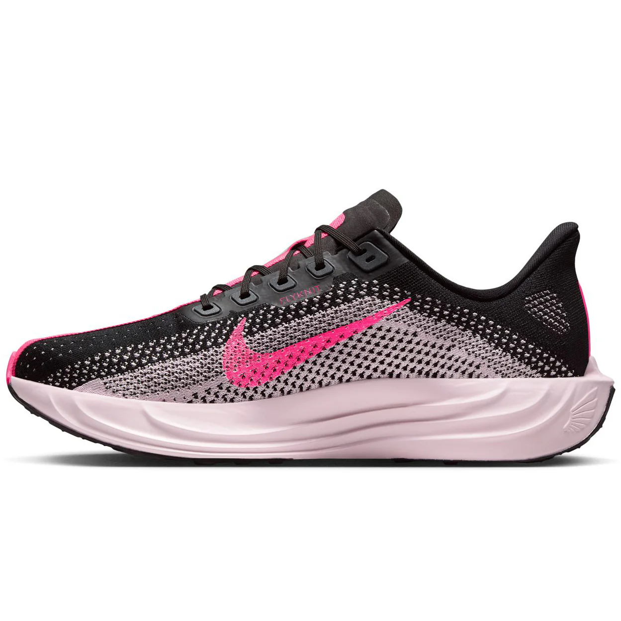 Men's Pegasus Plus Running Shoes Black / Pink Foam / Hyper Pink - Image 2