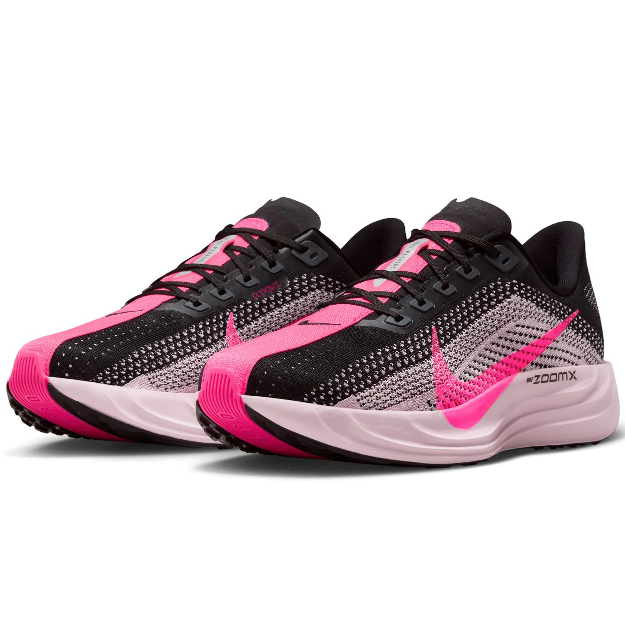 Men's Pegasus Plus Running Shoes Black / Pink Foam / Hyper Pink - Image 5