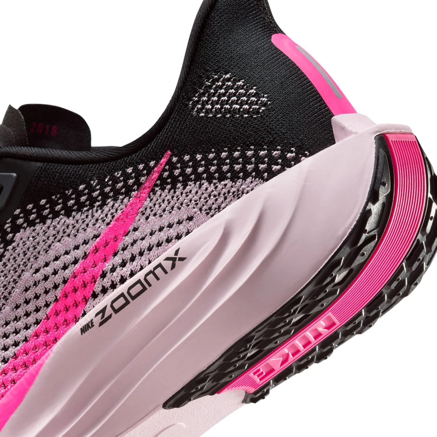Men's Pegasus Plus Running Shoes Black / Pink Foam / Hyper Pink - Image 7