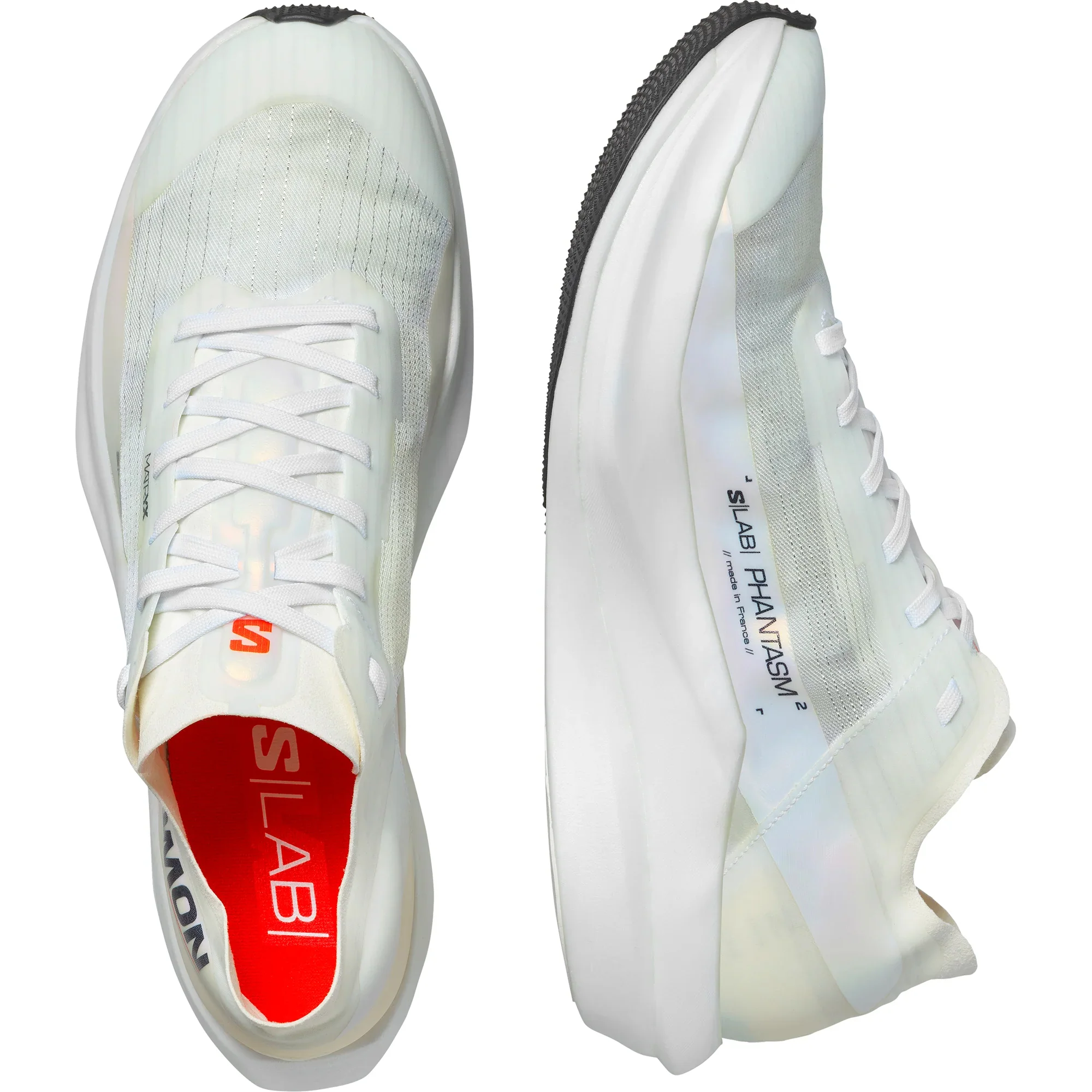 Men's S/LAB Phantasm 2 Made in France Road Running Shoes White / White - Image 4