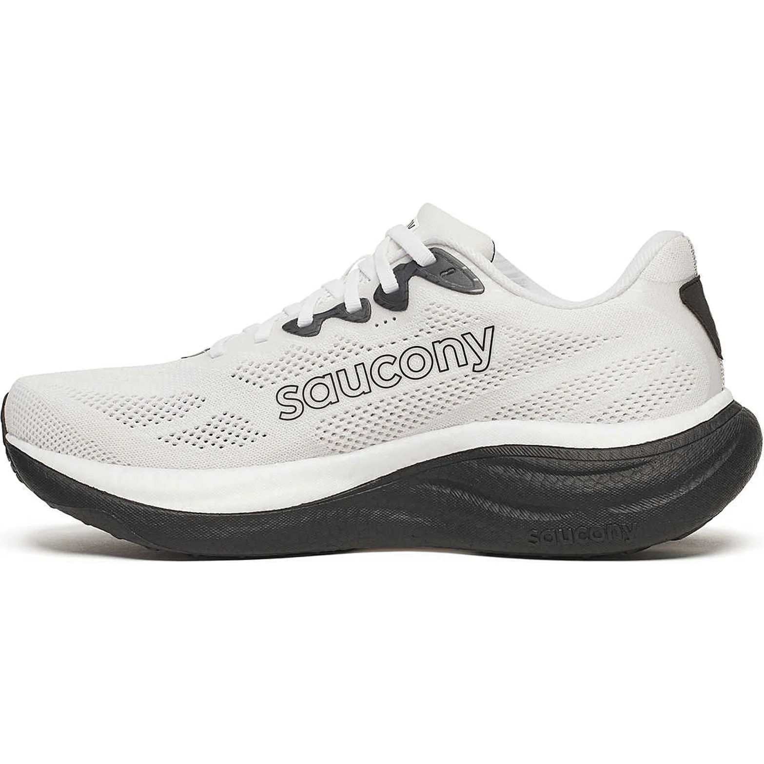 Men's Ride 19 Running Shoes White / Black - Image 2