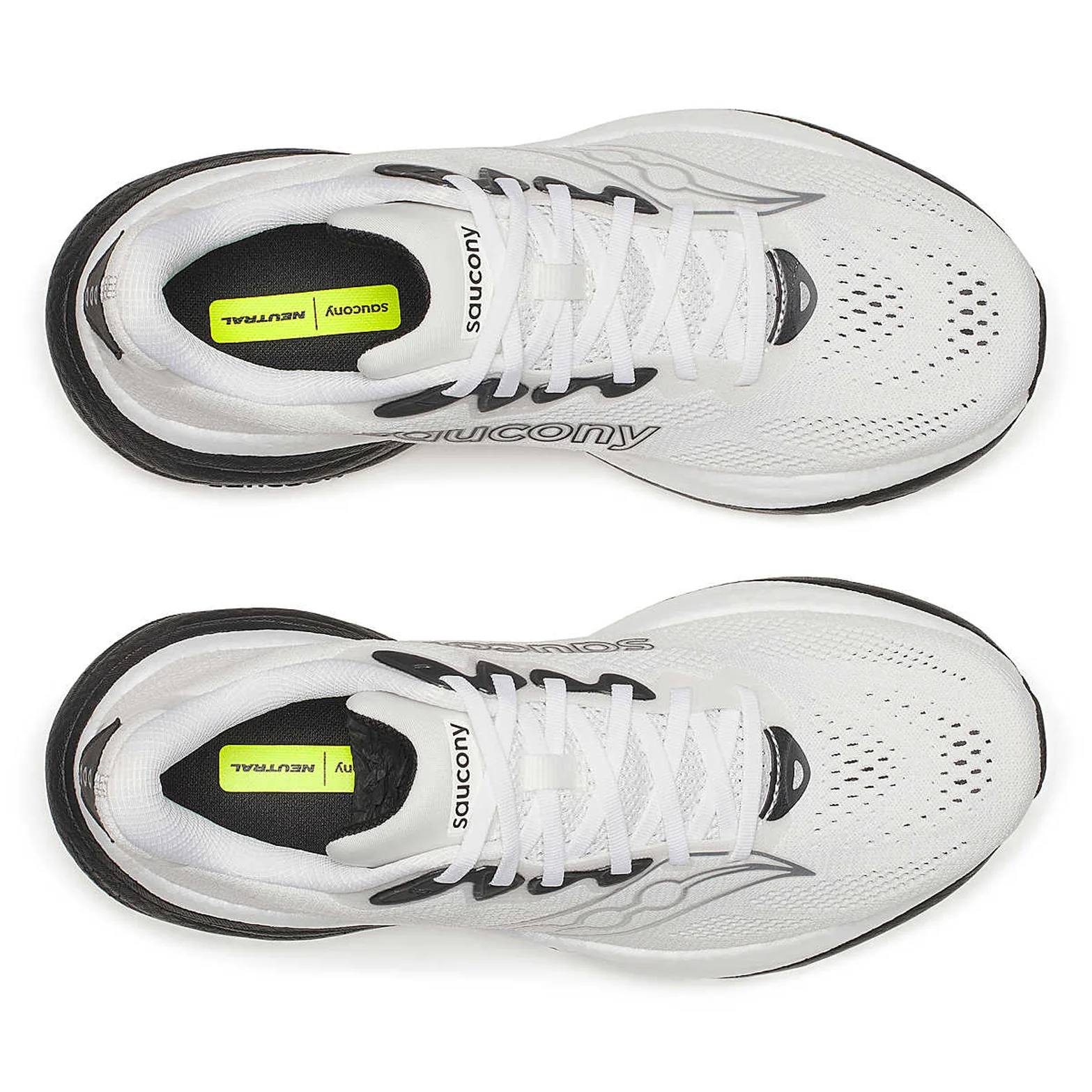 Men's Ride 19 Running Shoes White / Black - Image 3