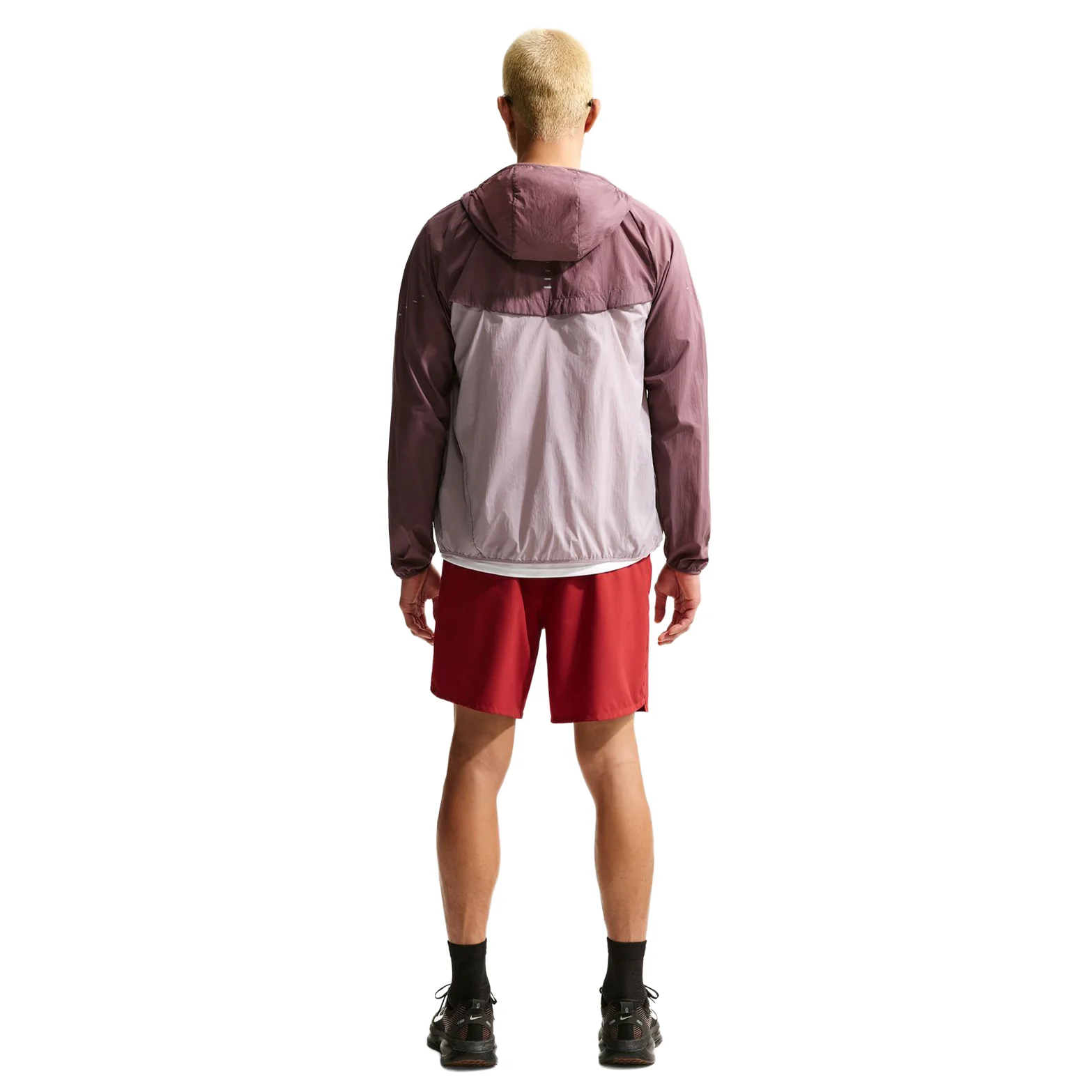 Men's Stride Repel Running Jacket Tattoo / Light Violet Ore / Reflective Silver - Image 4