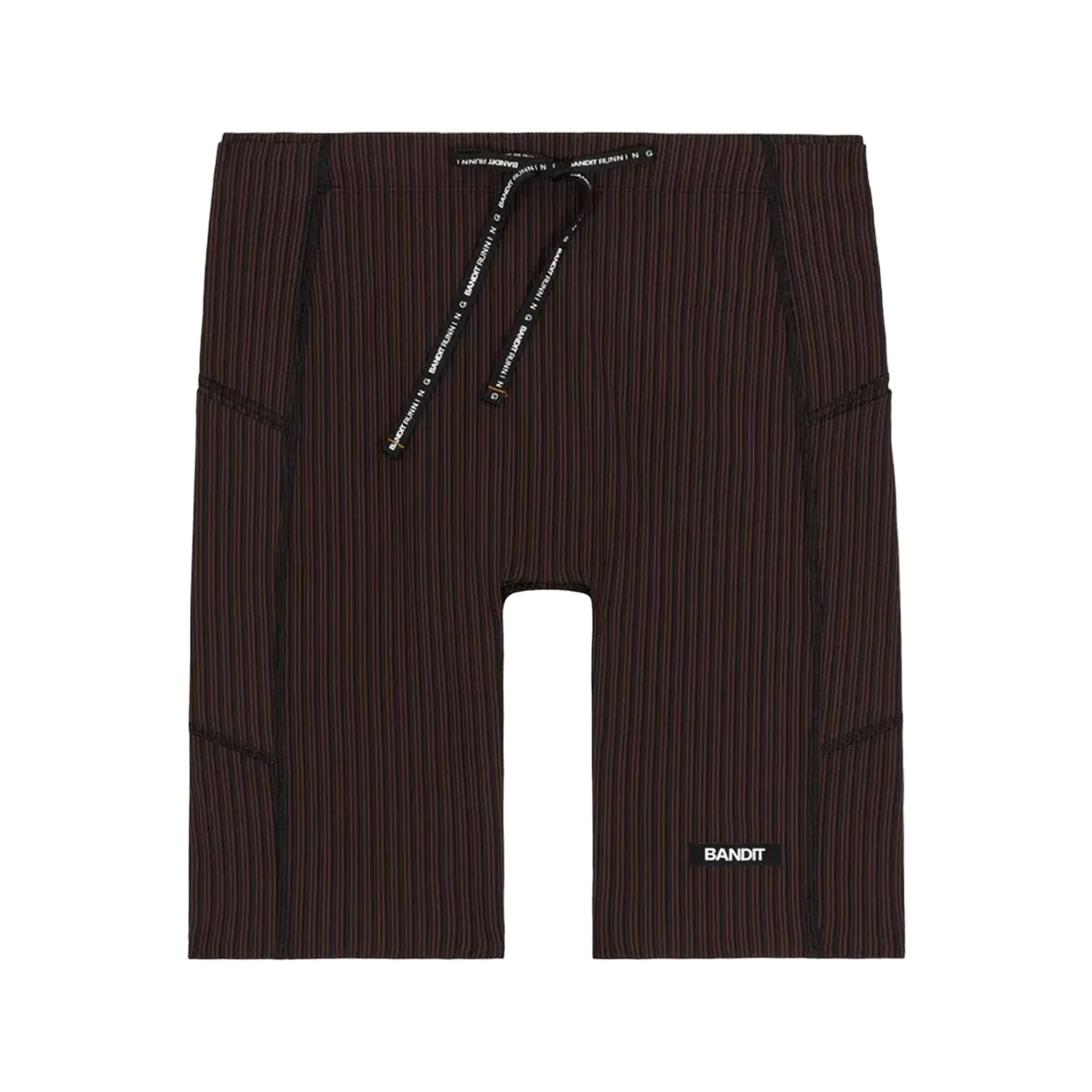 Men's Striped Cadence 7 Pocket Half Tights Cacao / Black