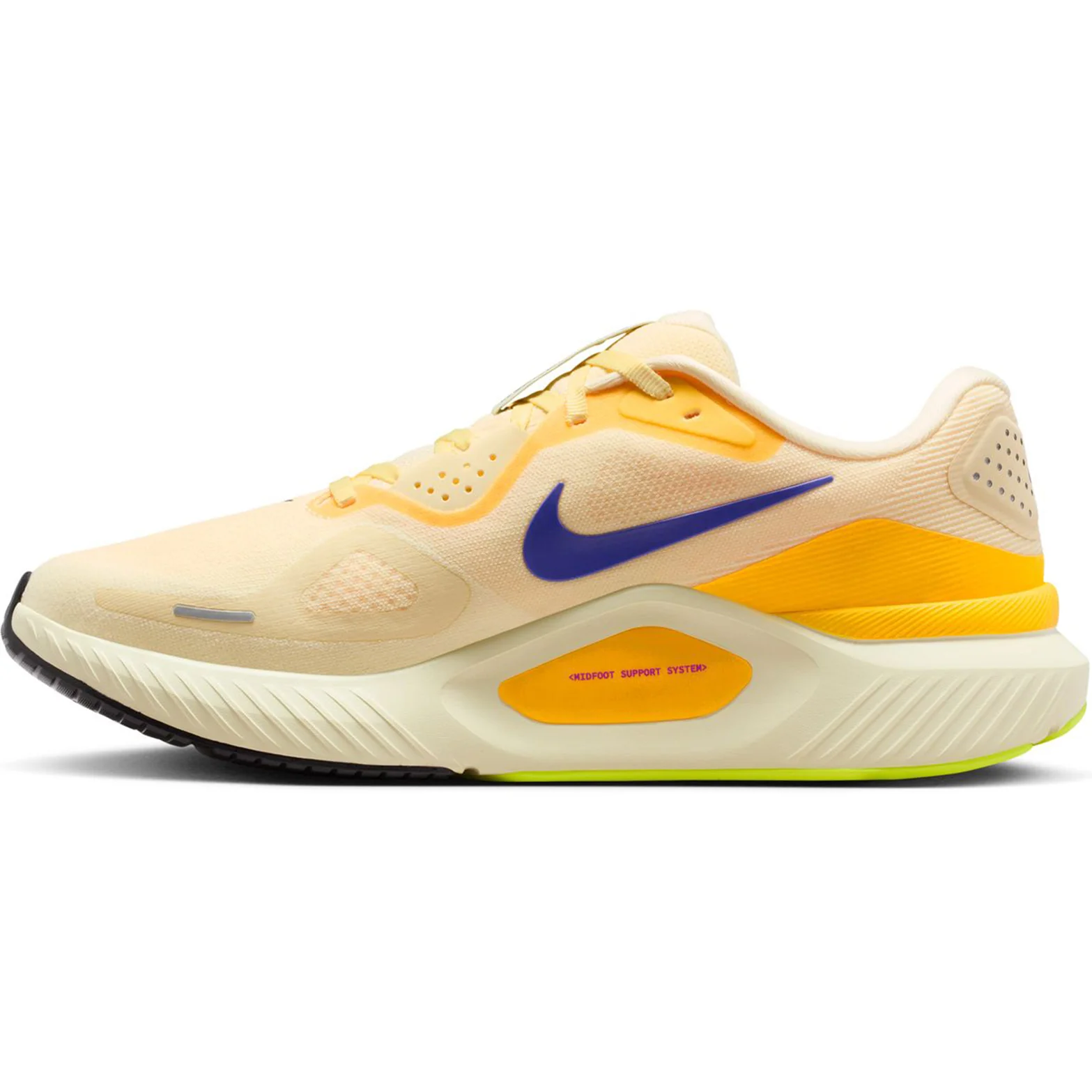 Men's Structure 26 Running Shoes Alabaster / Hyper Violet / Indigo Burst - Image 2