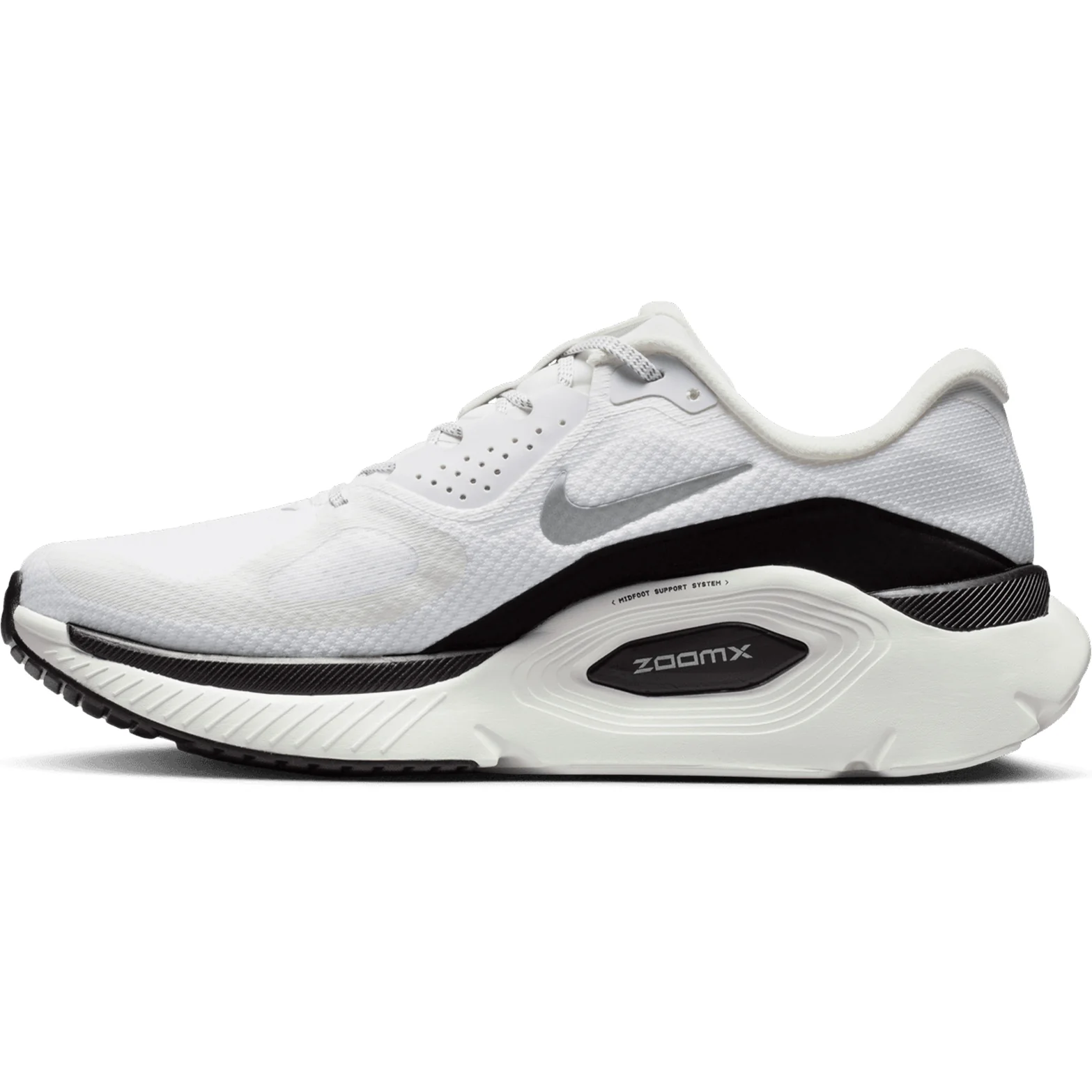 Men's Structure Plus Running Shoes Summit White / Black / Metallic Silver - Image 2