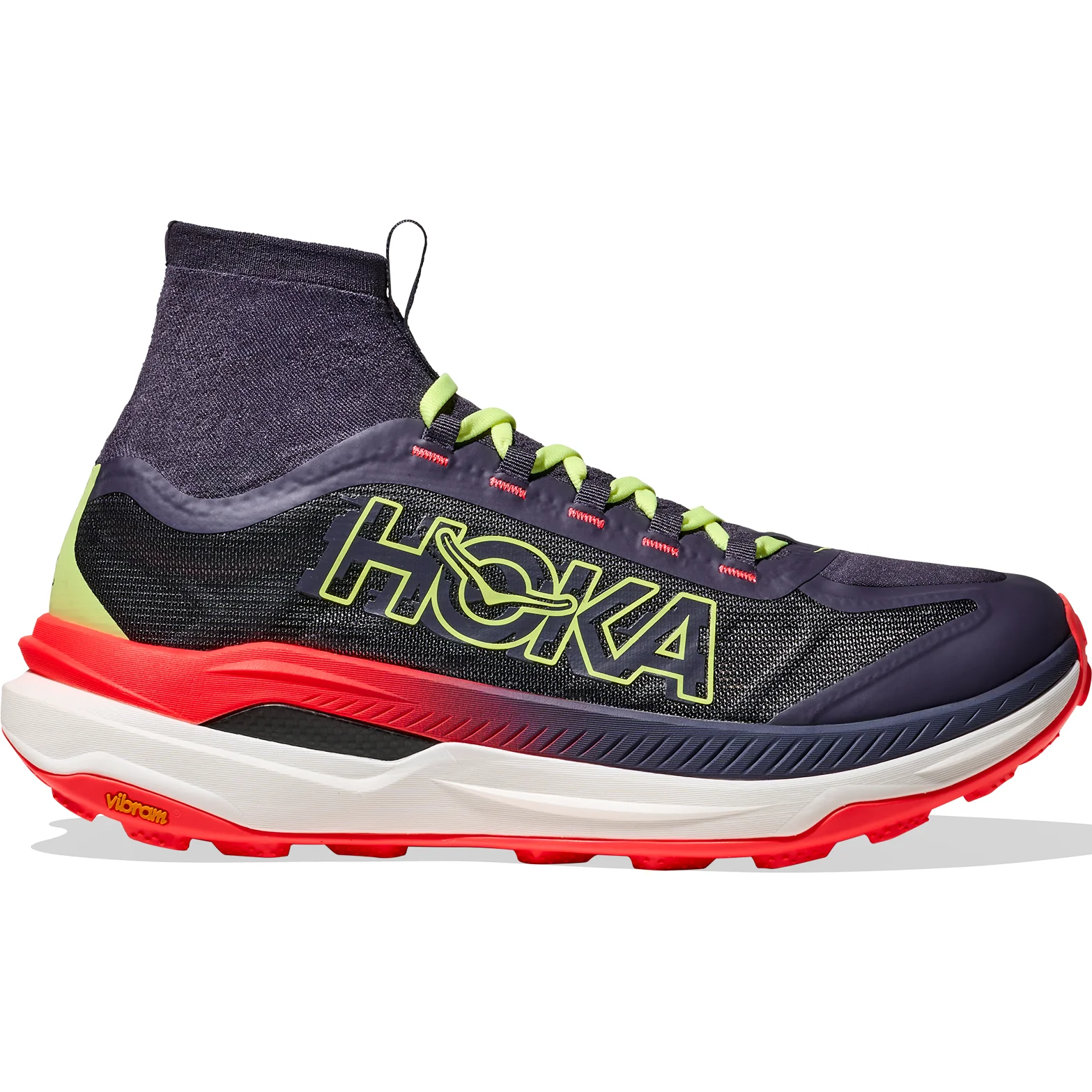 Men's Tecton X 3 Trail Running Shoes Squid Ink / Neon Flame