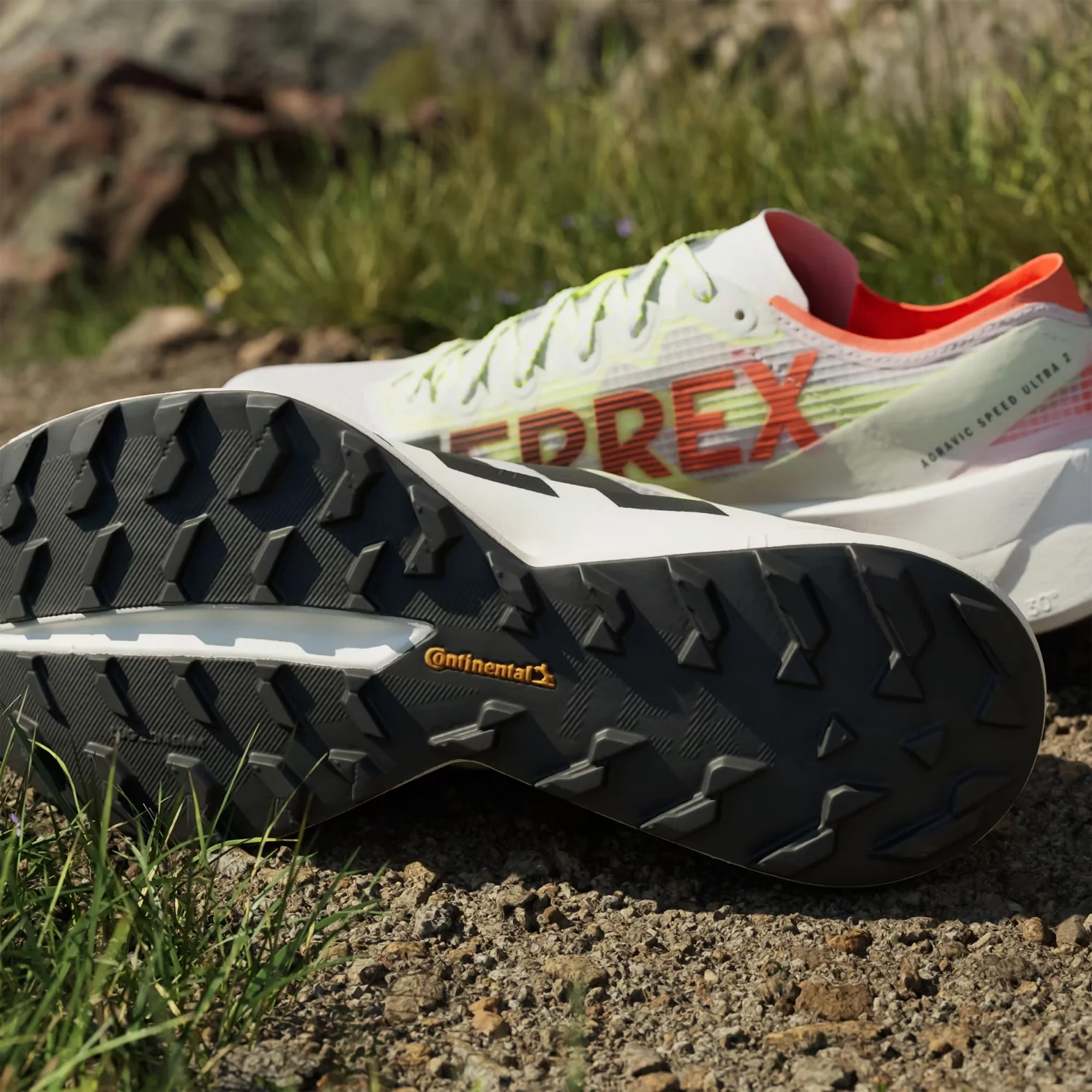 Men's Terrex Agravic Speed Ultra 2 Trail Running Shoes Cloud White / Core Black / Semi Impact Orange - Image 8