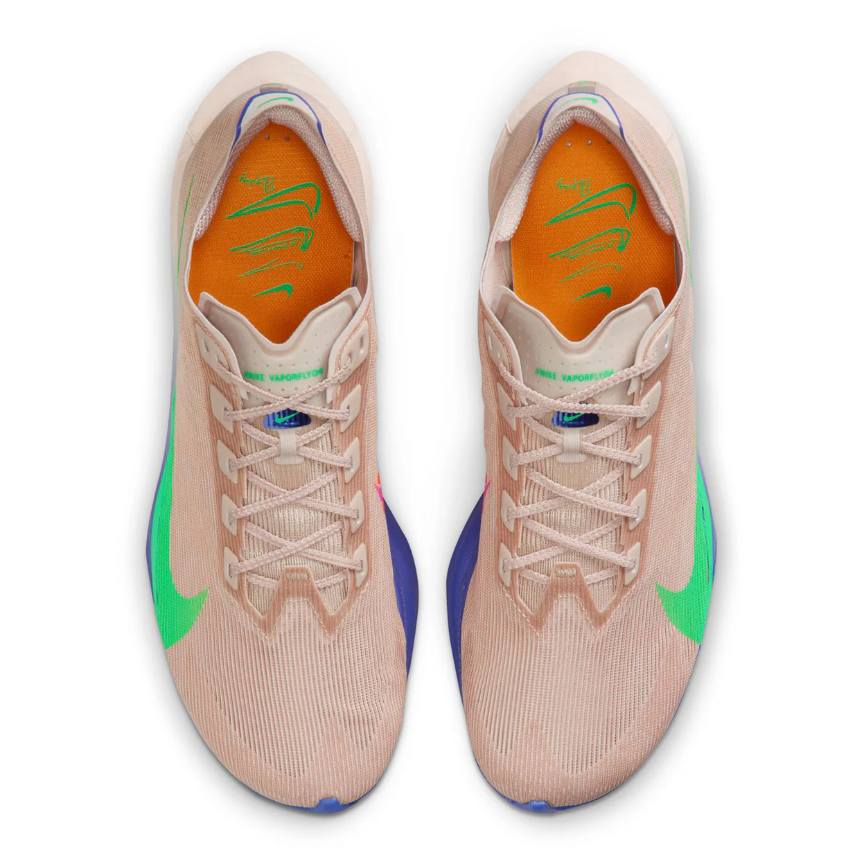Men's Vaporfly 4 Eliud Kipchoge Running Shoes Silt Red / Fire Pink / Bright Ceramic / Green Shock - Image 3