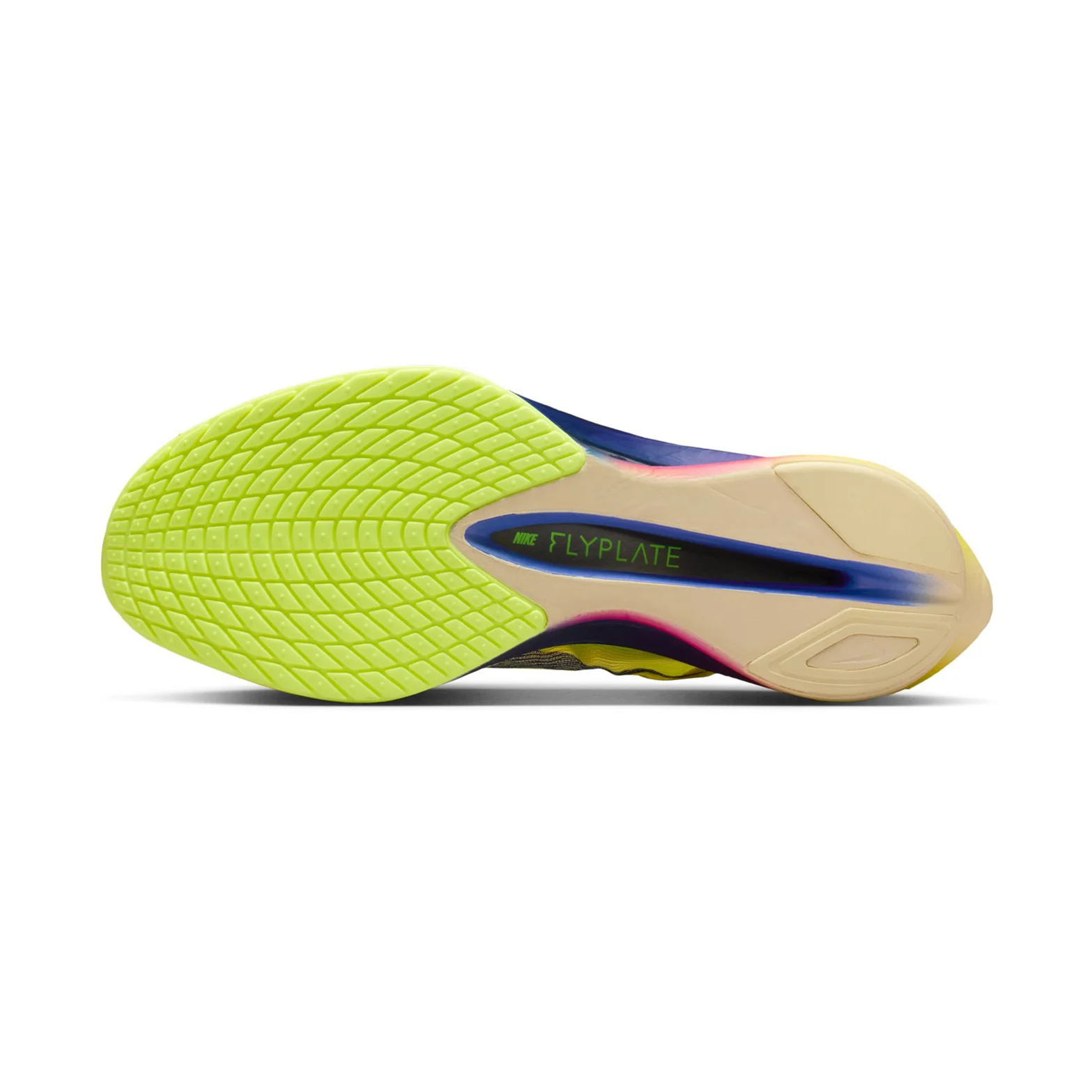Men's Vaporfly 4 Running Shoes Citron Pulse / Laser Orange / Volt Ice / Indigo Burst - Image 4