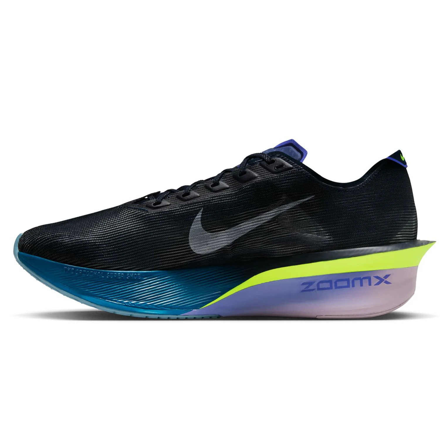 Men's Vaporfly 4 Running Shoes Obsidian / White / Persian Violet - Image 2