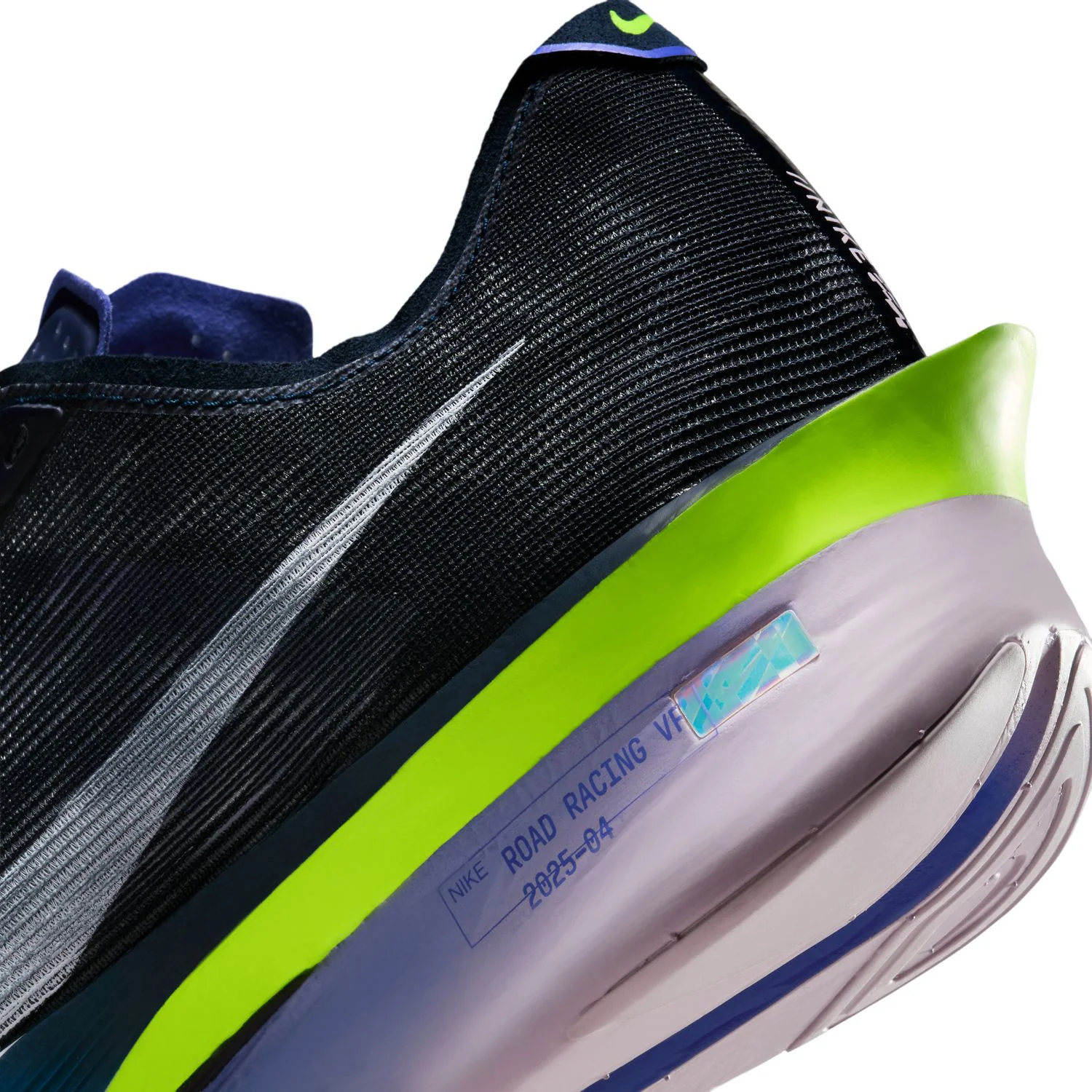 Men's Vaporfly 4 Running Shoes Obsidian / White / Persian Violet - Image 7