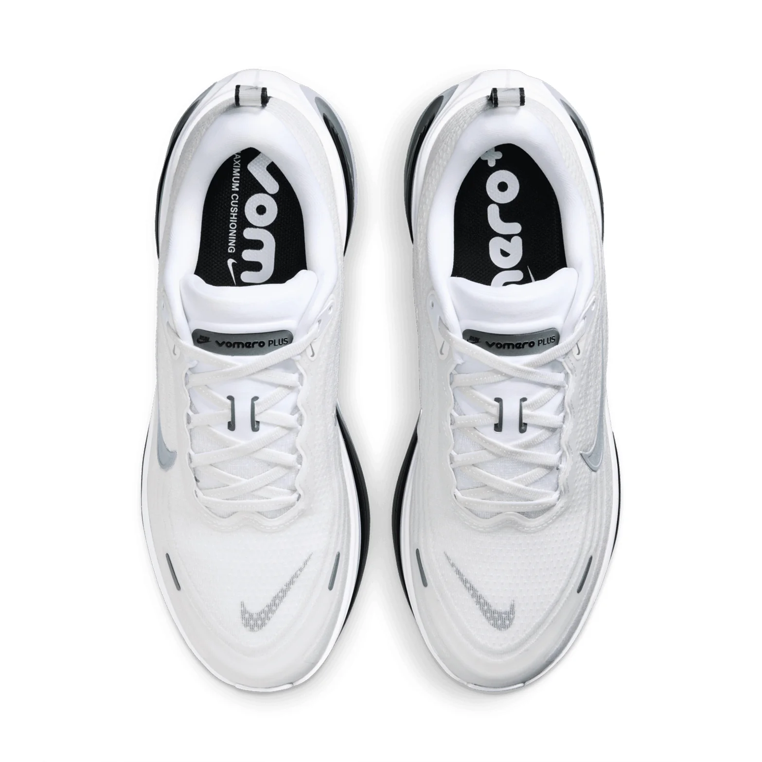 Men's Vomero Plus Running Shoes White / Metallic Silver / Black - Image 3