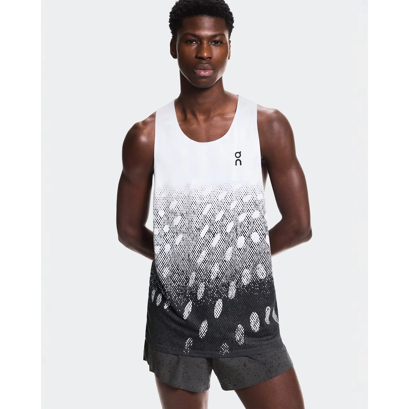Men's Zero Singlet White / Iron - Image 2