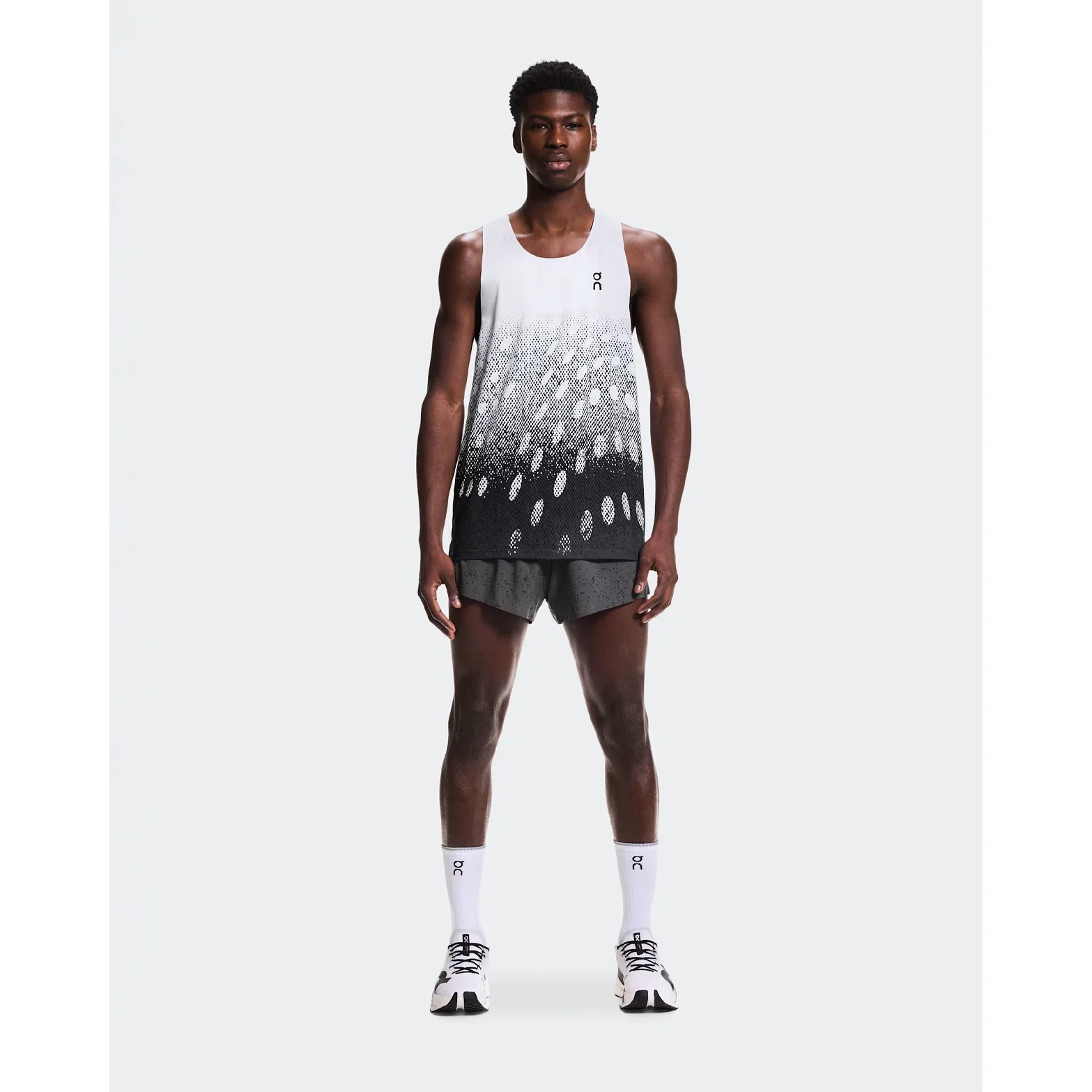 Men's Zero Singlet White / Iron - Image 4