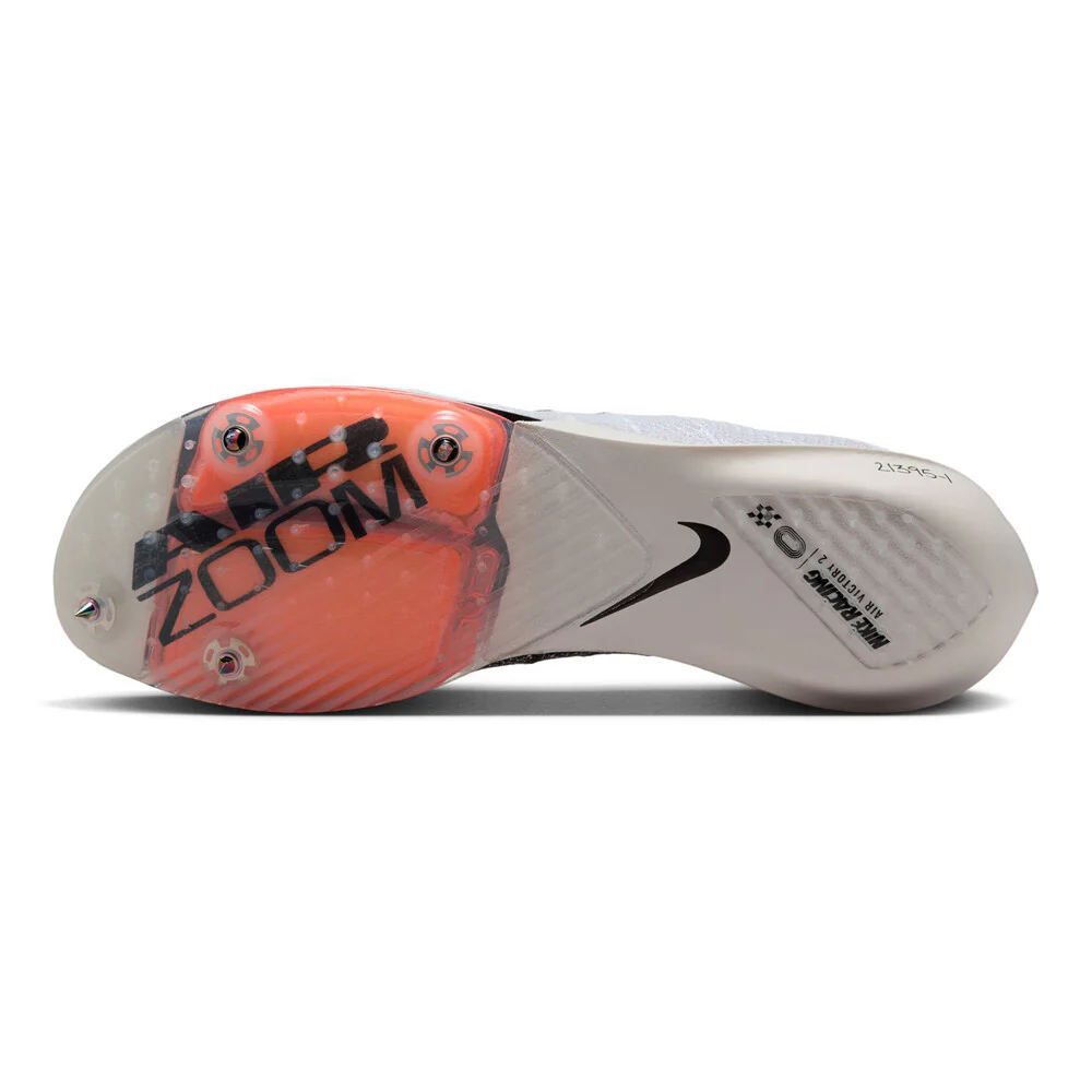 Nike Air Zoom Victory 2 Proto Running Spikes White / Total Orange / Black - Image 4