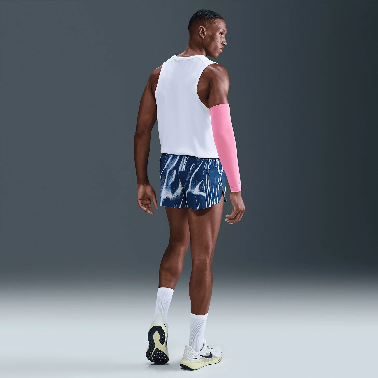 Men's Dri-FIT AeroSwift ADV 2 Inch Running Shorts Coastal Blue / White - Image 4