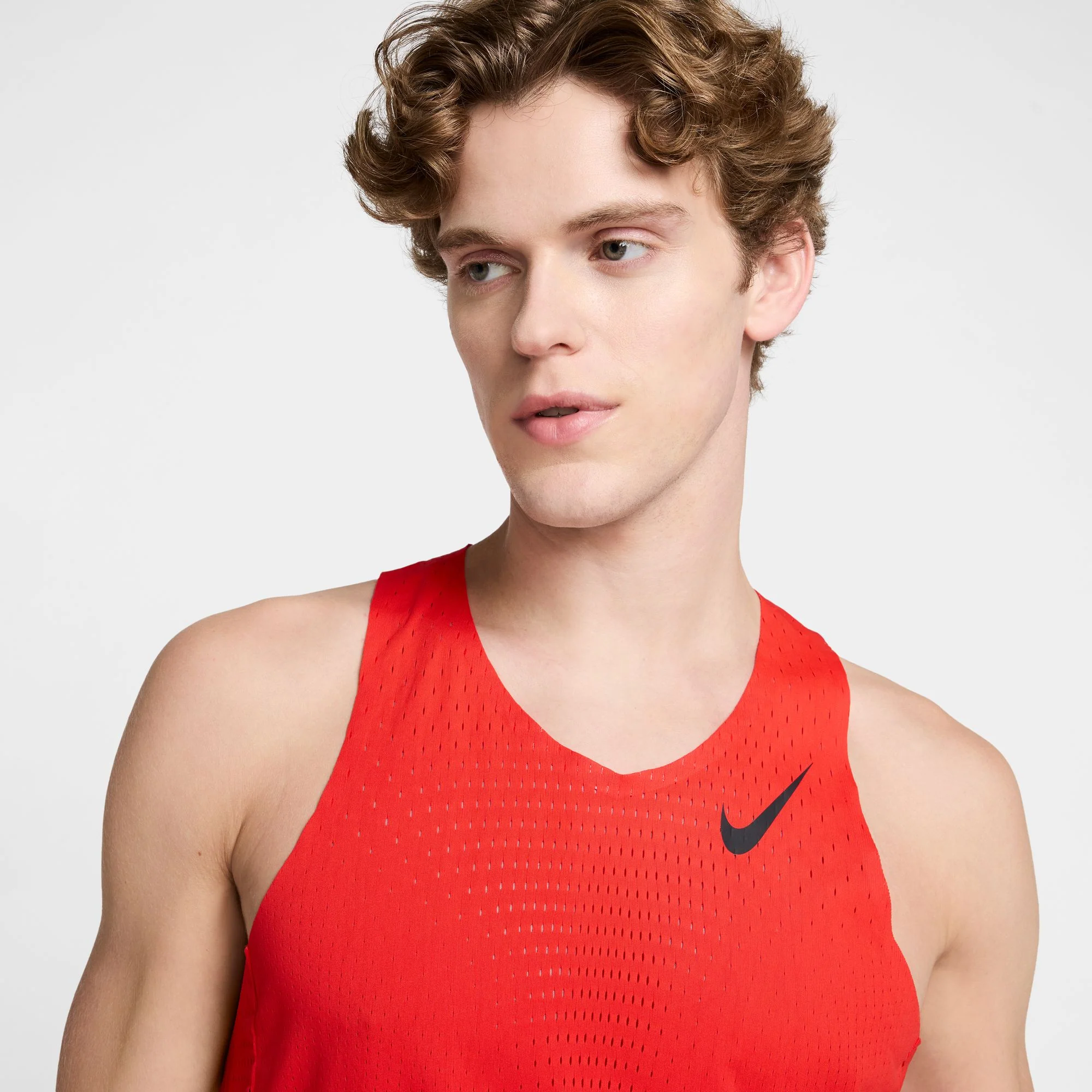 Men's Dri-FIT AeroSwift ADV Running Vest Light Crimson / Black - Image 4