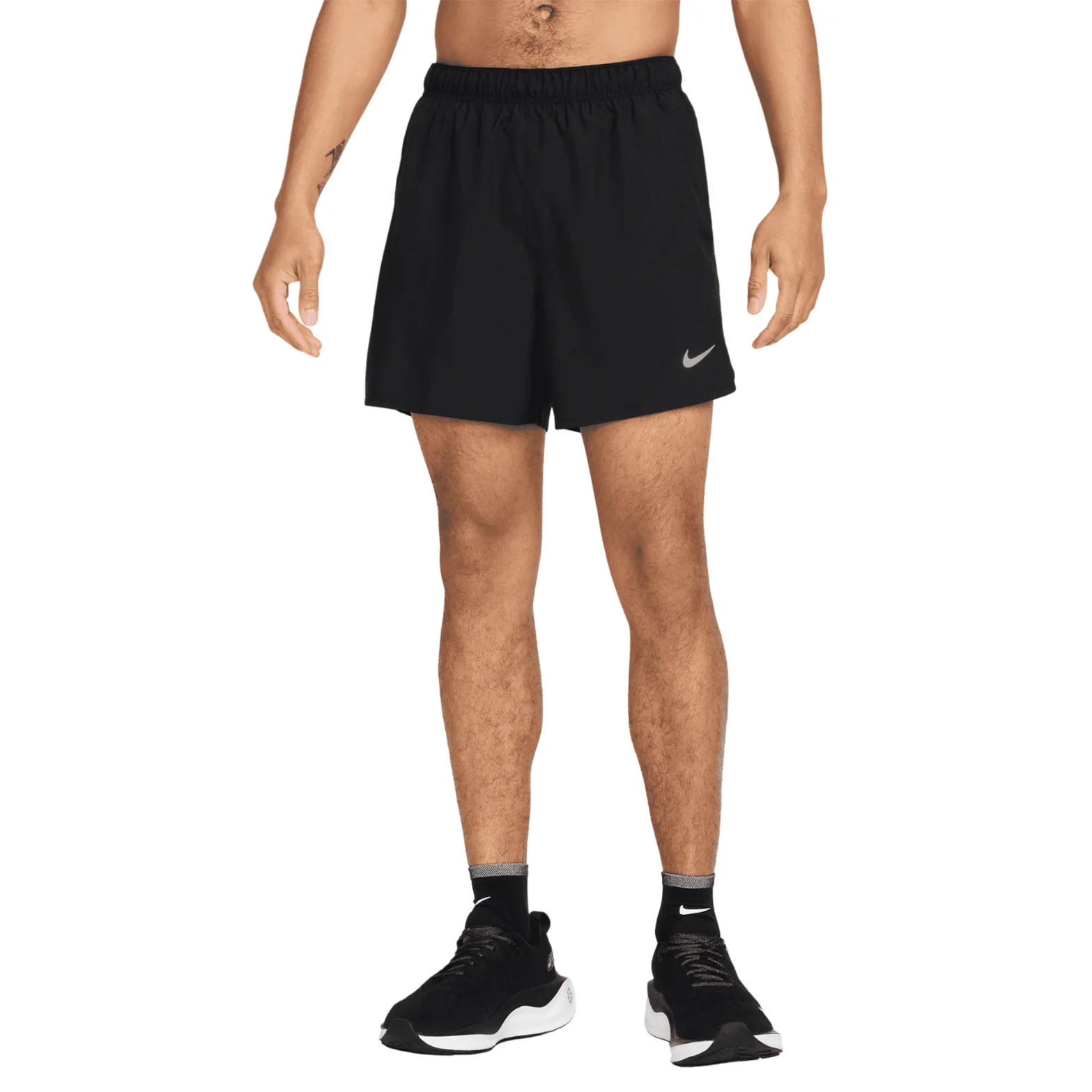 Men's Dri-FIT Challenger 5 Inch 2 in 1 Versatile Shorts Black / Reflective Silver