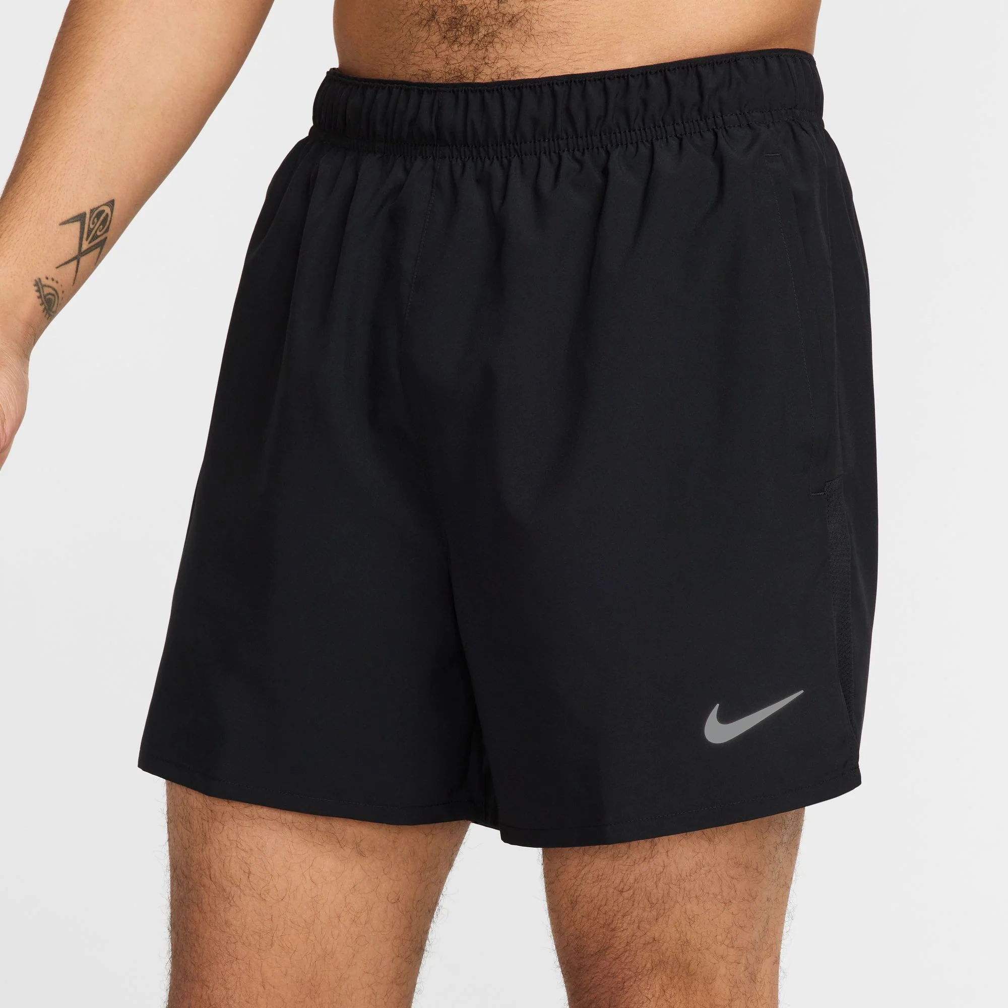 Men's Dri-FIT Challenger 5 Inch 2 in 1 Versatile Shorts Black / Reflective Silver - Image 3