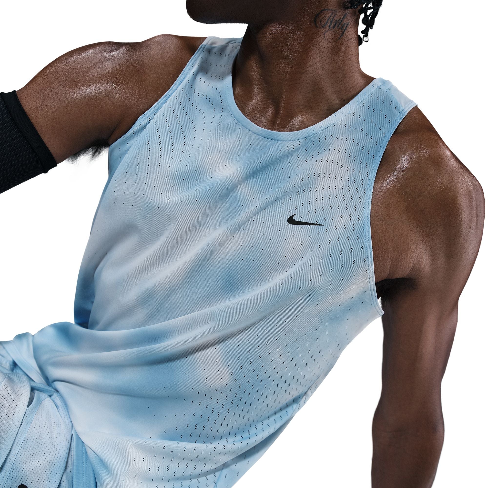 Men's Dri-FIT Division Breathe ADV Running Vest Psychic Blue / Black - Image 4