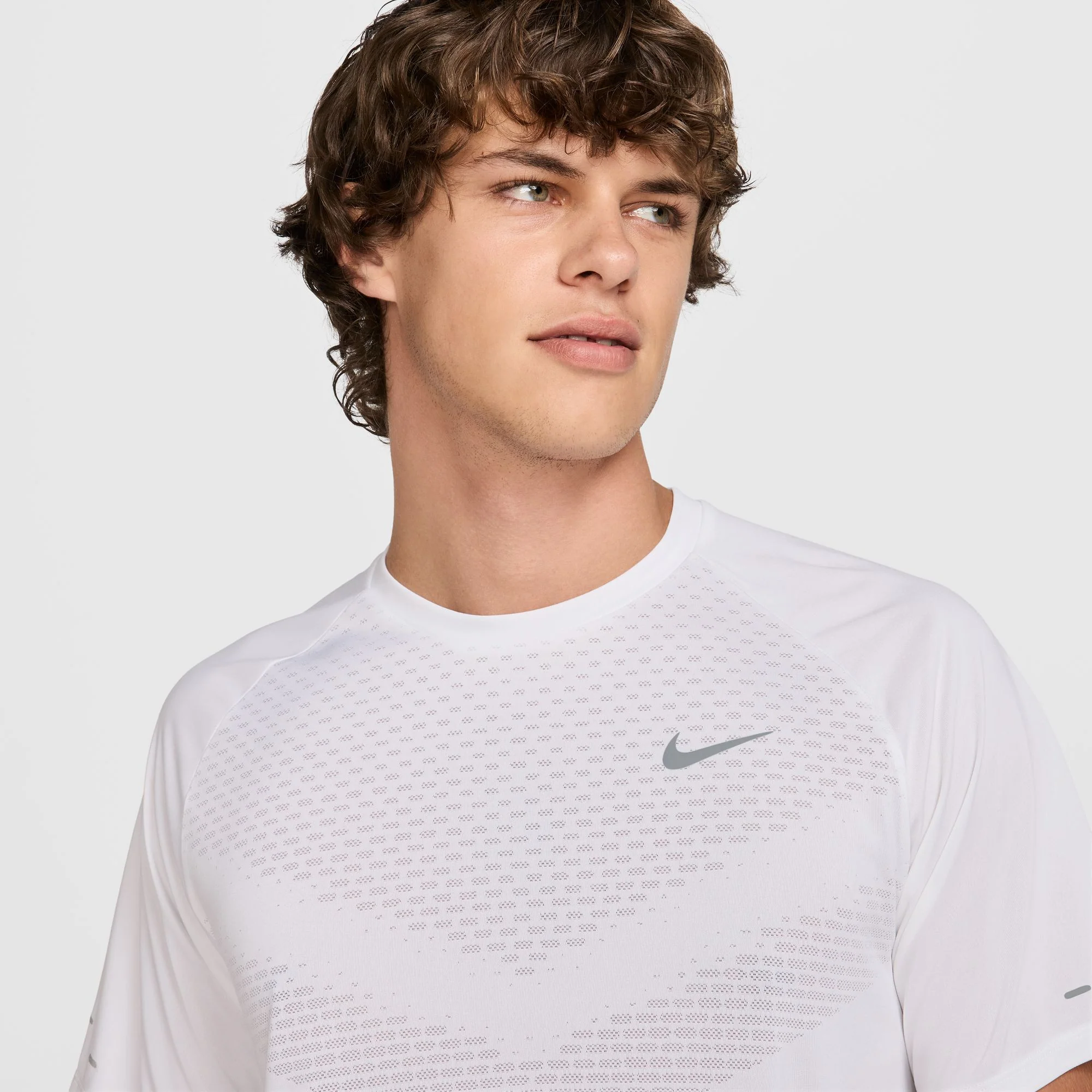 Men's Dri-FIT Stride ADV Running Tee White - Image 3