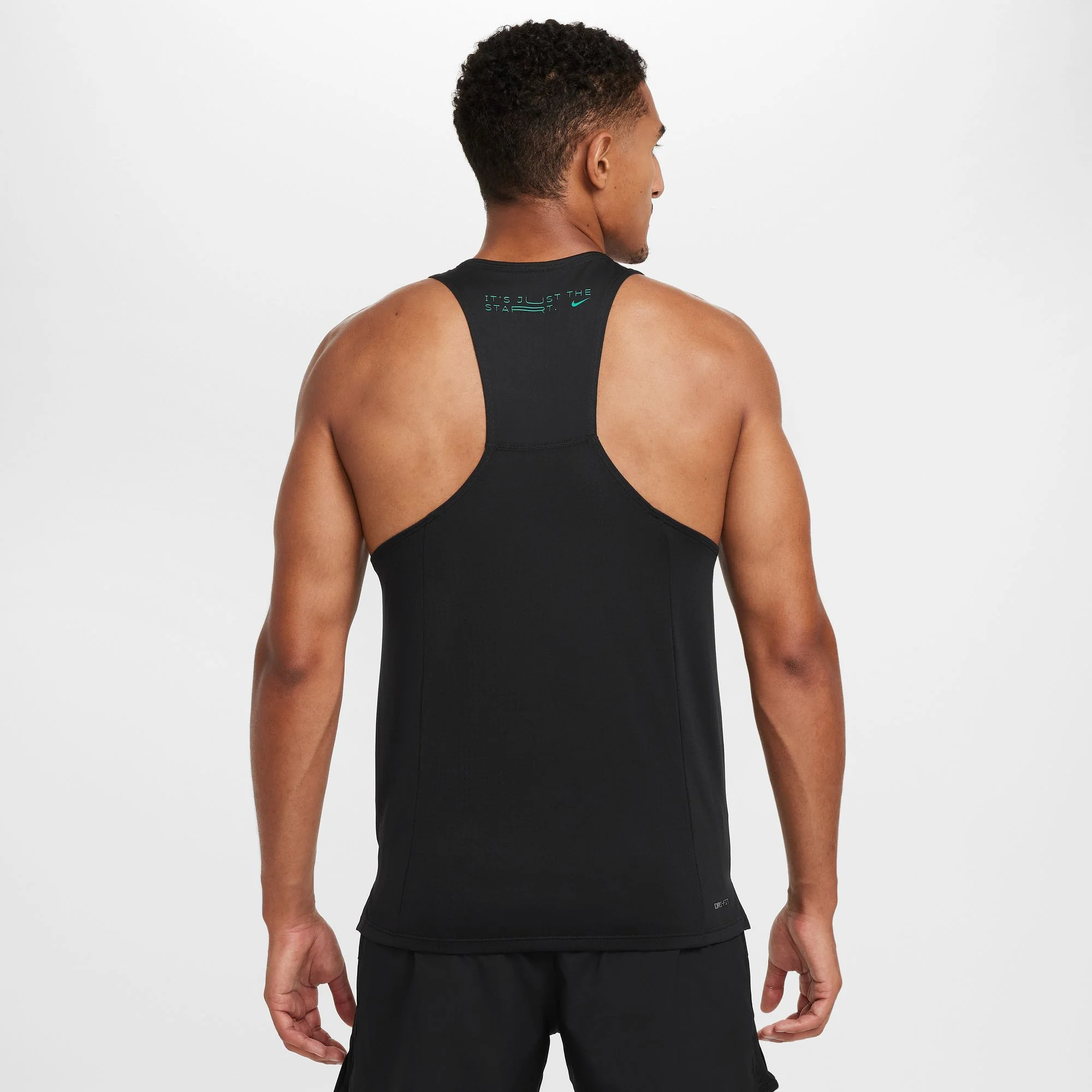 Nike Men's Dri-FIT Fast Kipchoge Running Vest Black / Stadium Green - Image 2
