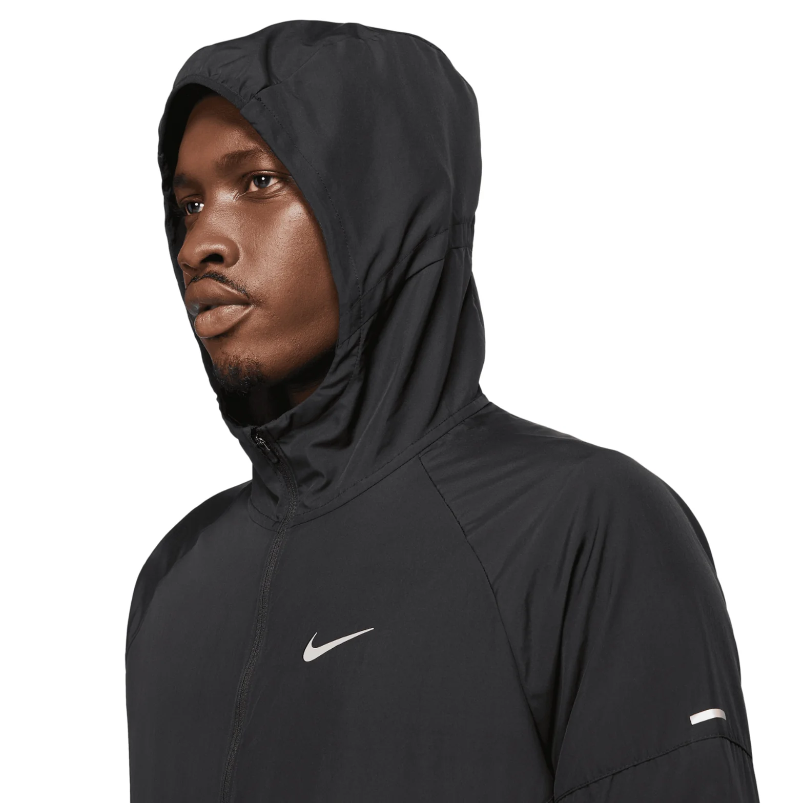 Men's Miler Repel Running Jacket Black / Black - Image 3